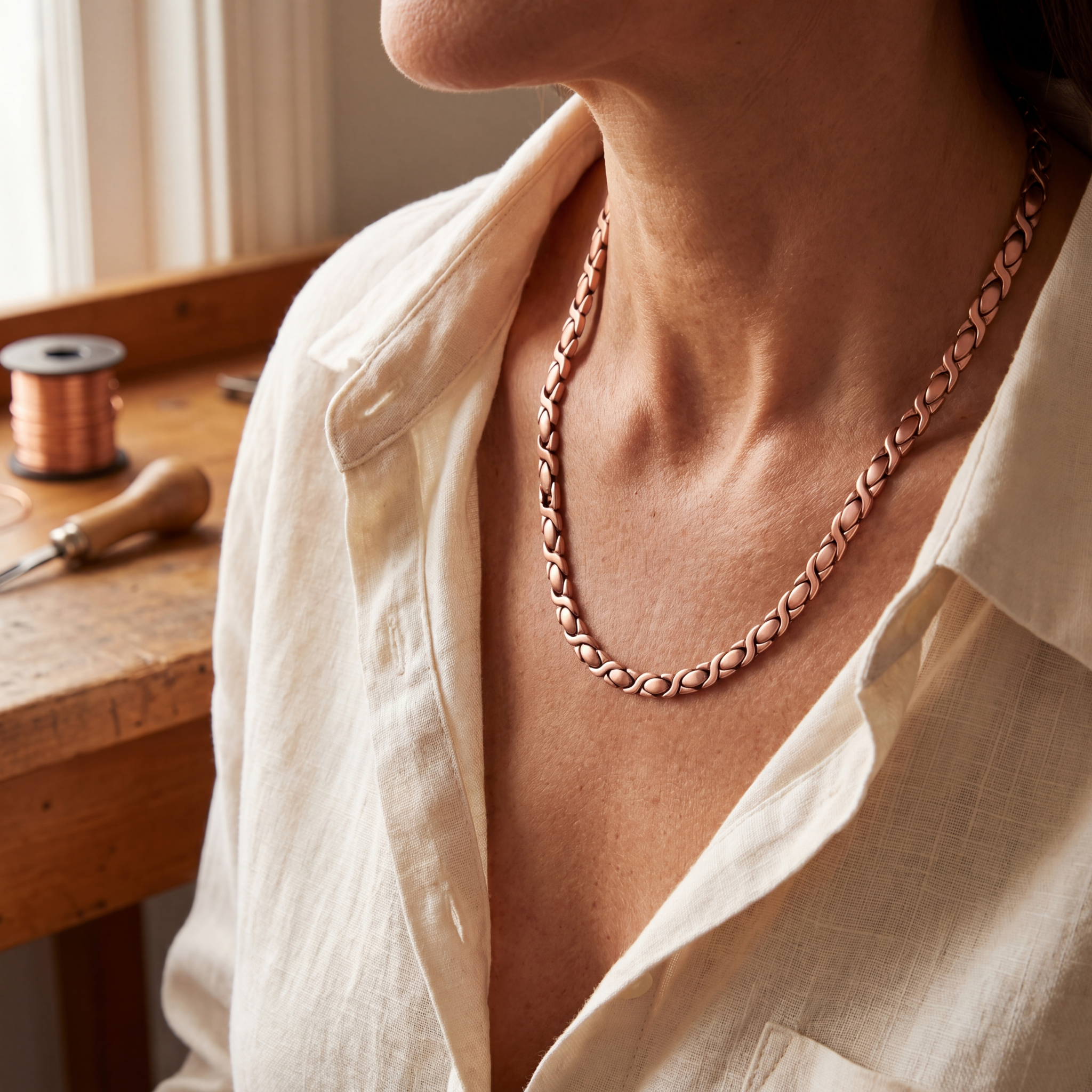 Rita's Cedar Copper Necklace