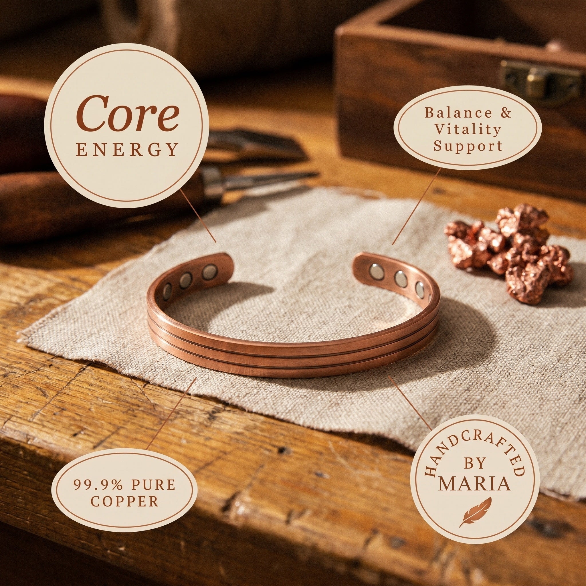Rita's Core Copper Bracelet