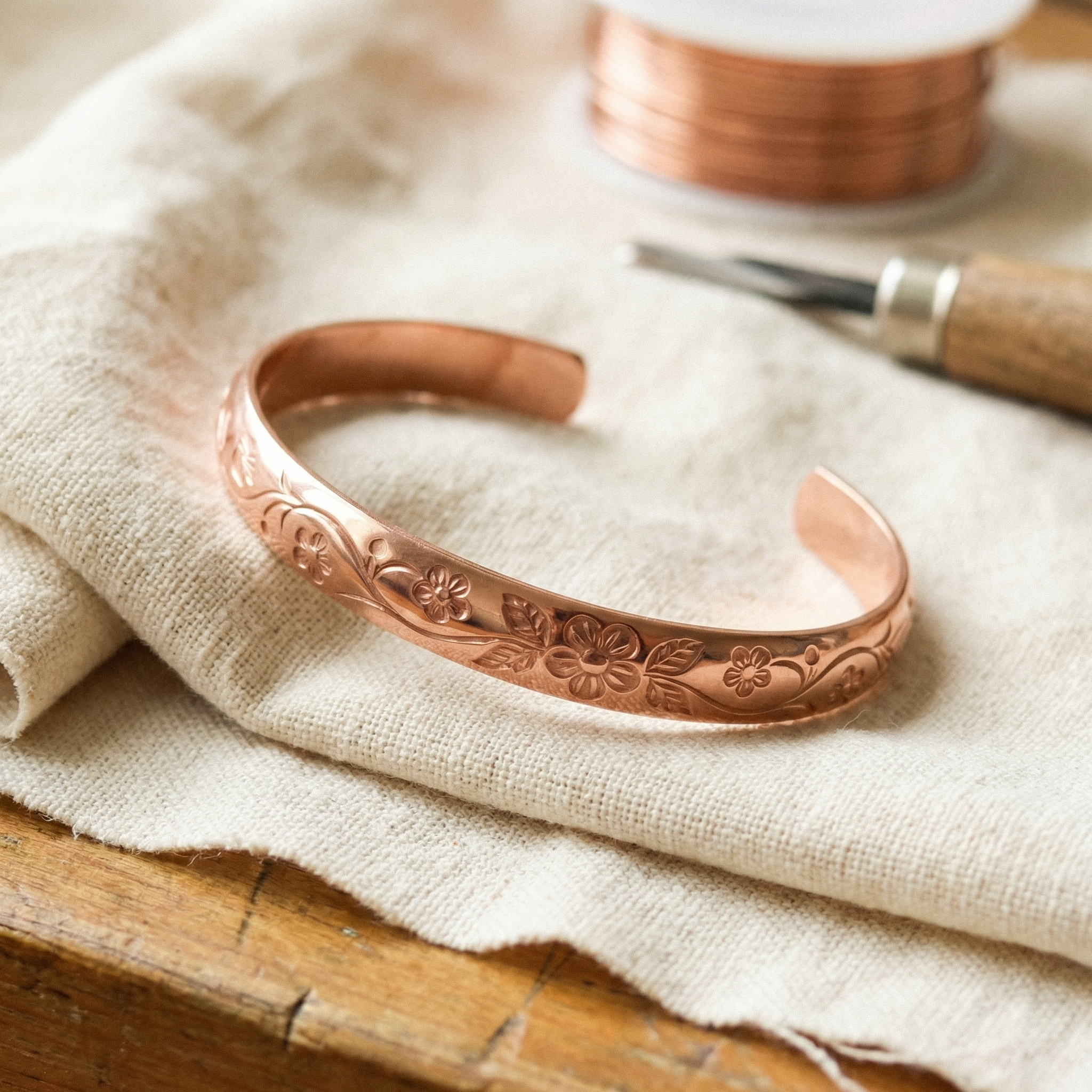 Rita's Bloom Copper Bracelet