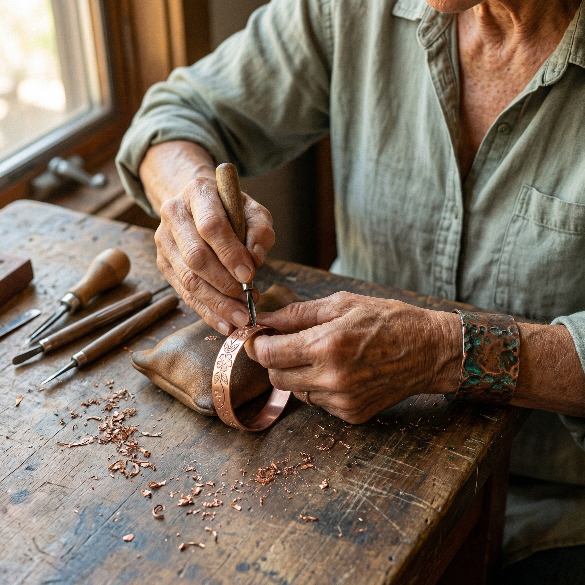 Rita's Bloom Copper Bracelet