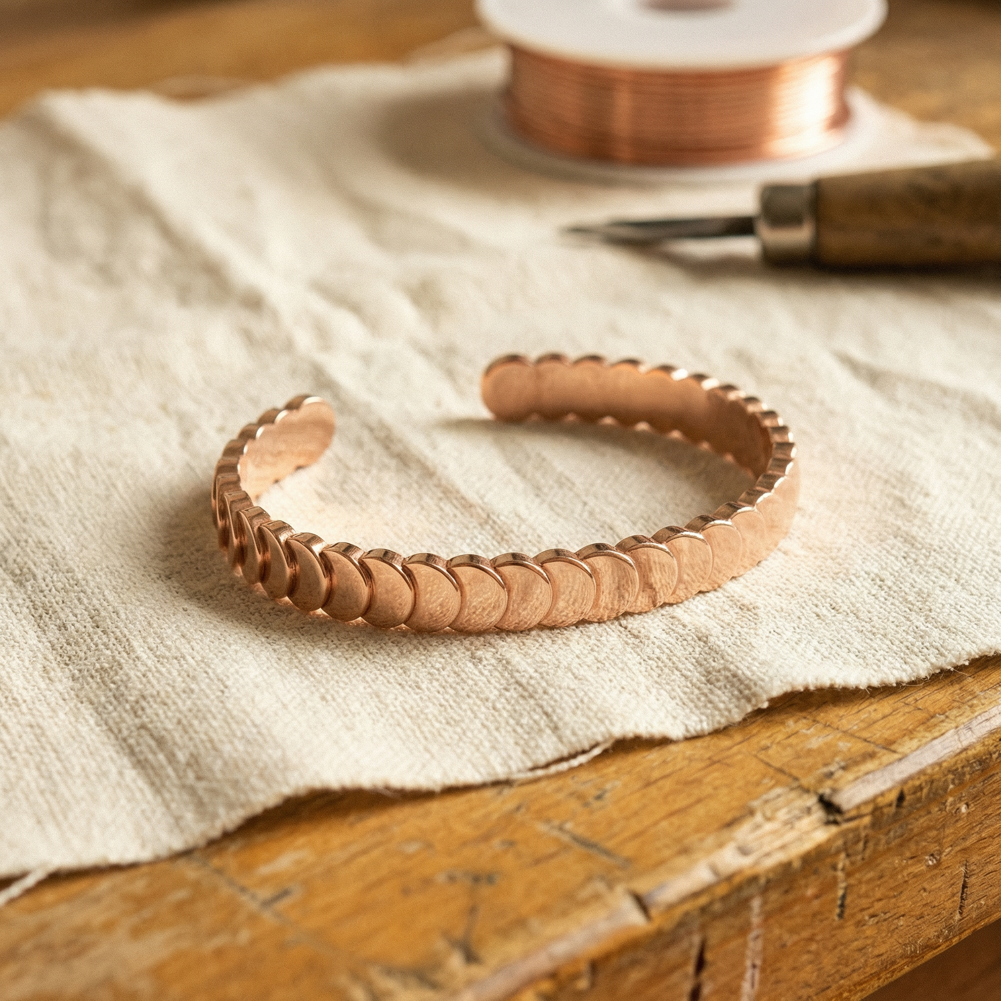 Rita's Tide Copper Bracelet