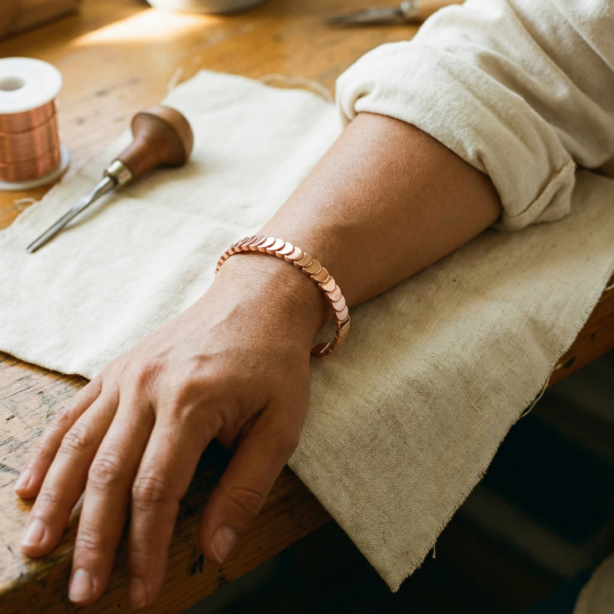 Rita's Tide Copper Bracelet