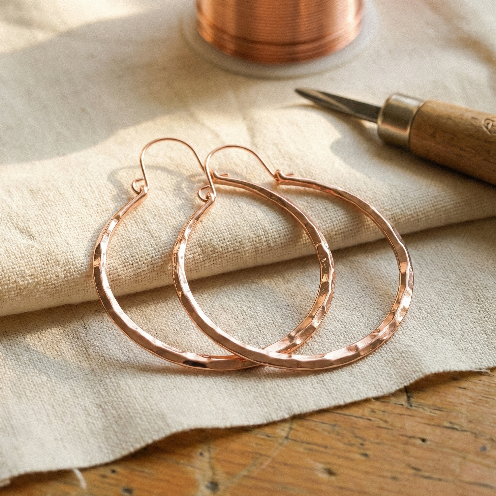 Rita's Willow Copper Earrings