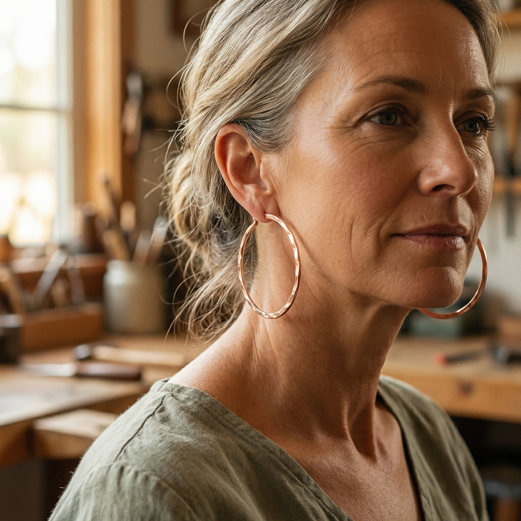 Rita's Willow Copper Earrings