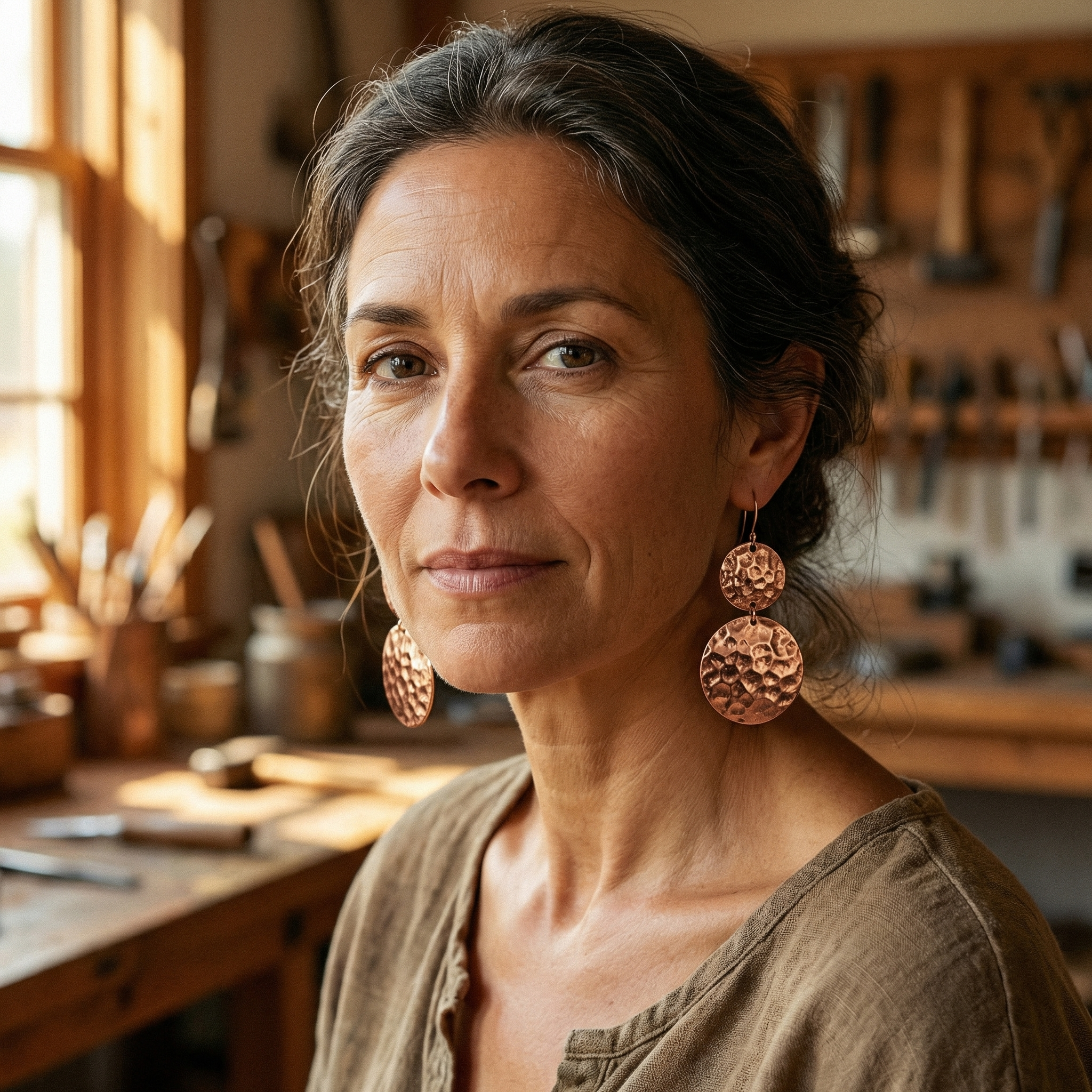 Rita's Solstice Copper Earrings