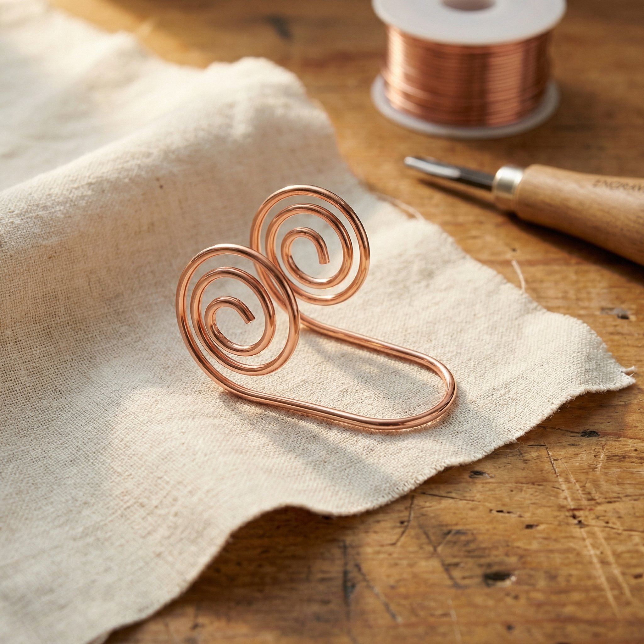 Rita's Flow Copper Hand Spiral
