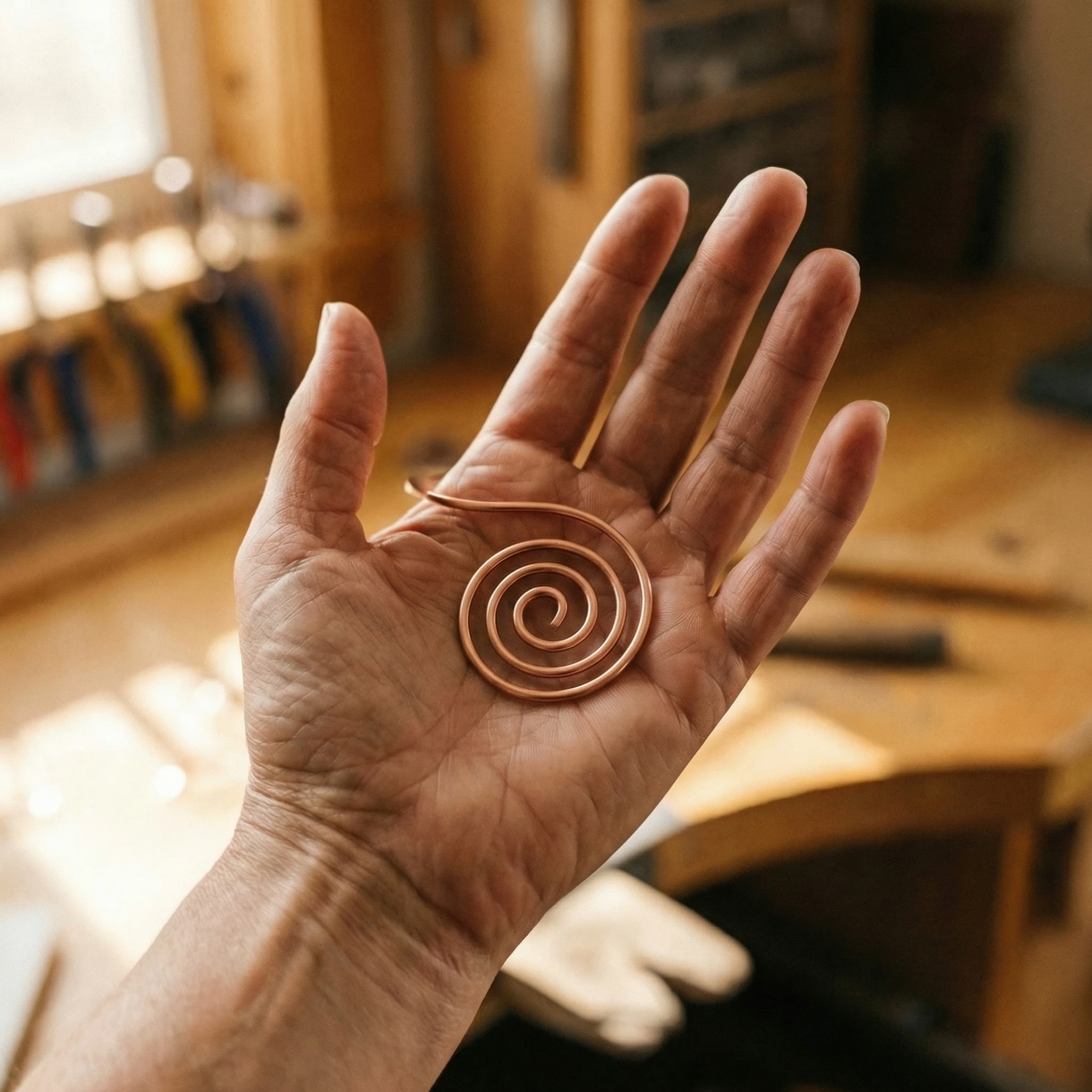 Rita's Flow Copper Hand Spiral