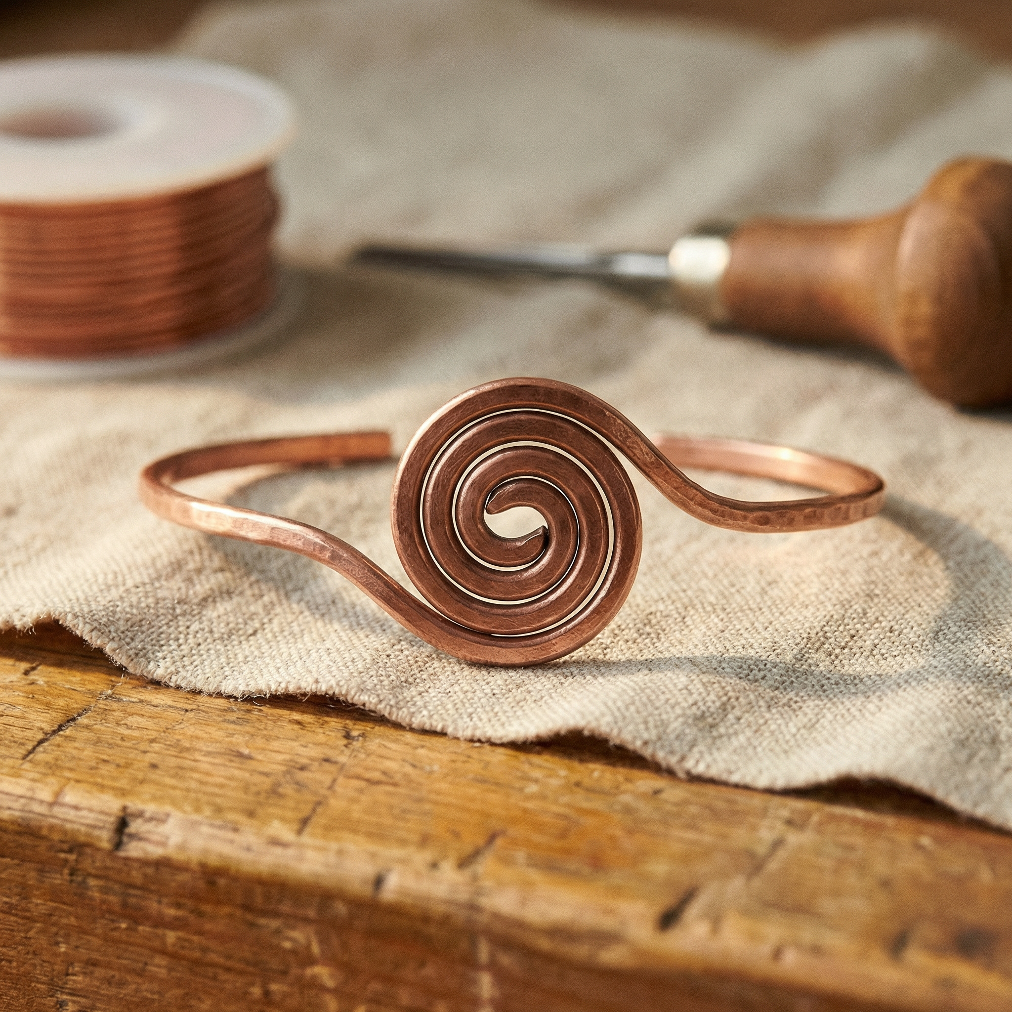 Rita's Coil Copper Anklet