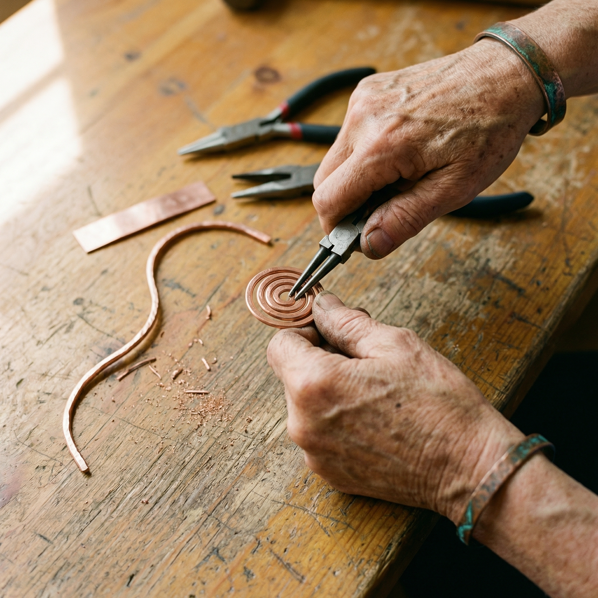 Rita's Coil Copper Anklet