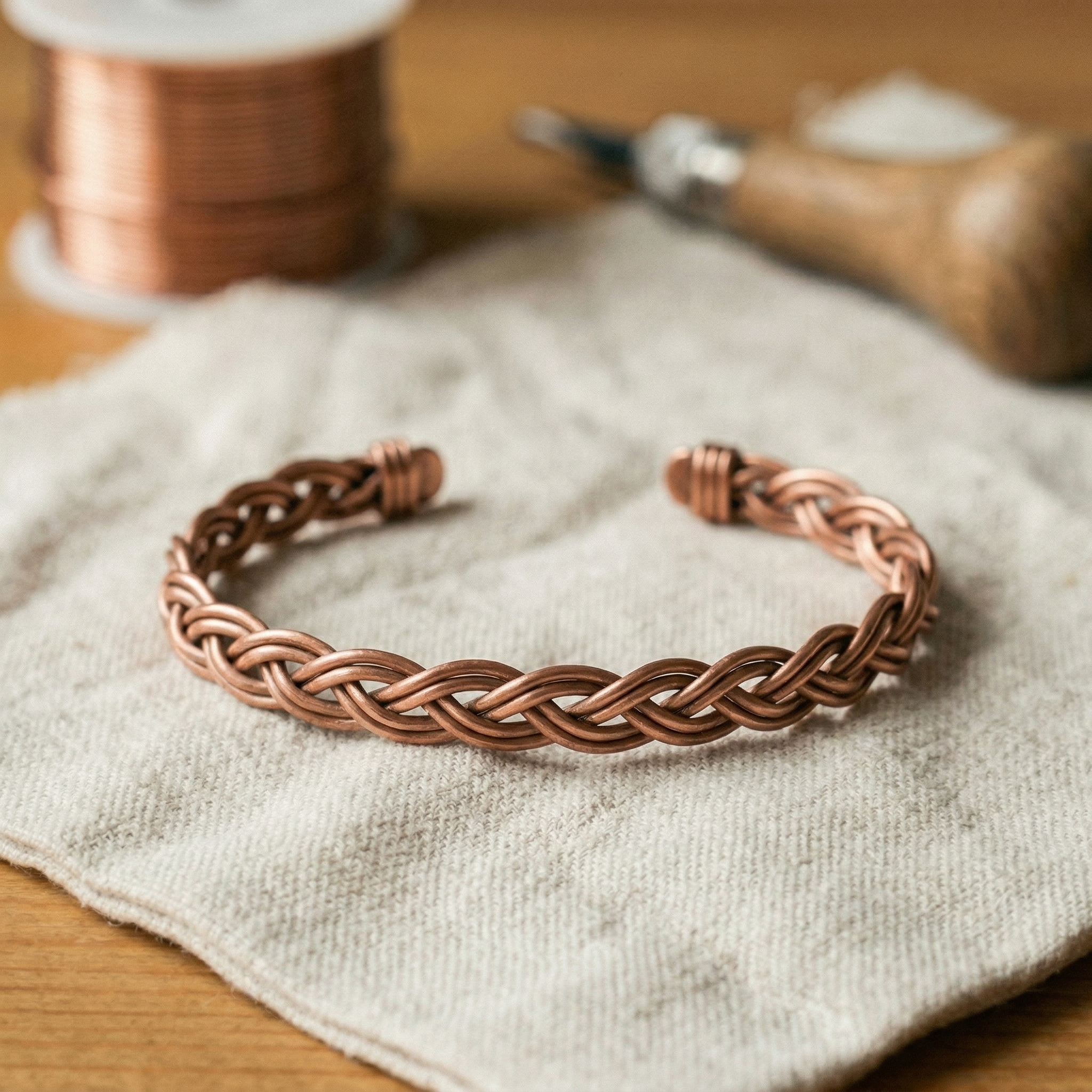 Rita's Reed Copper Anklet