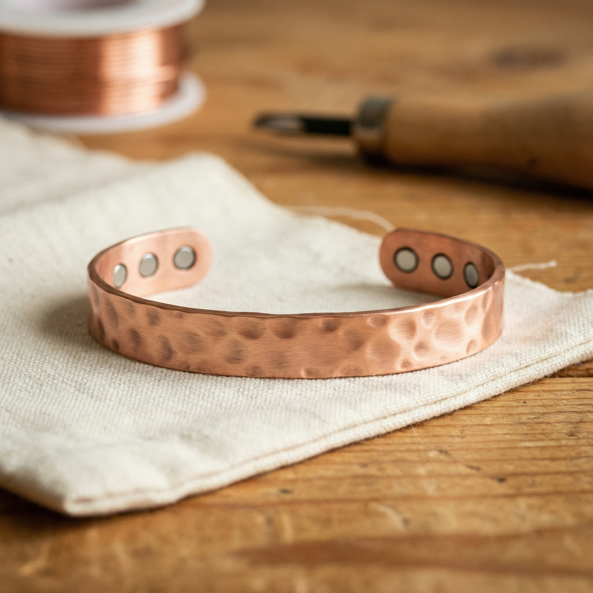 Rita's Lodestone Copper Bracelet