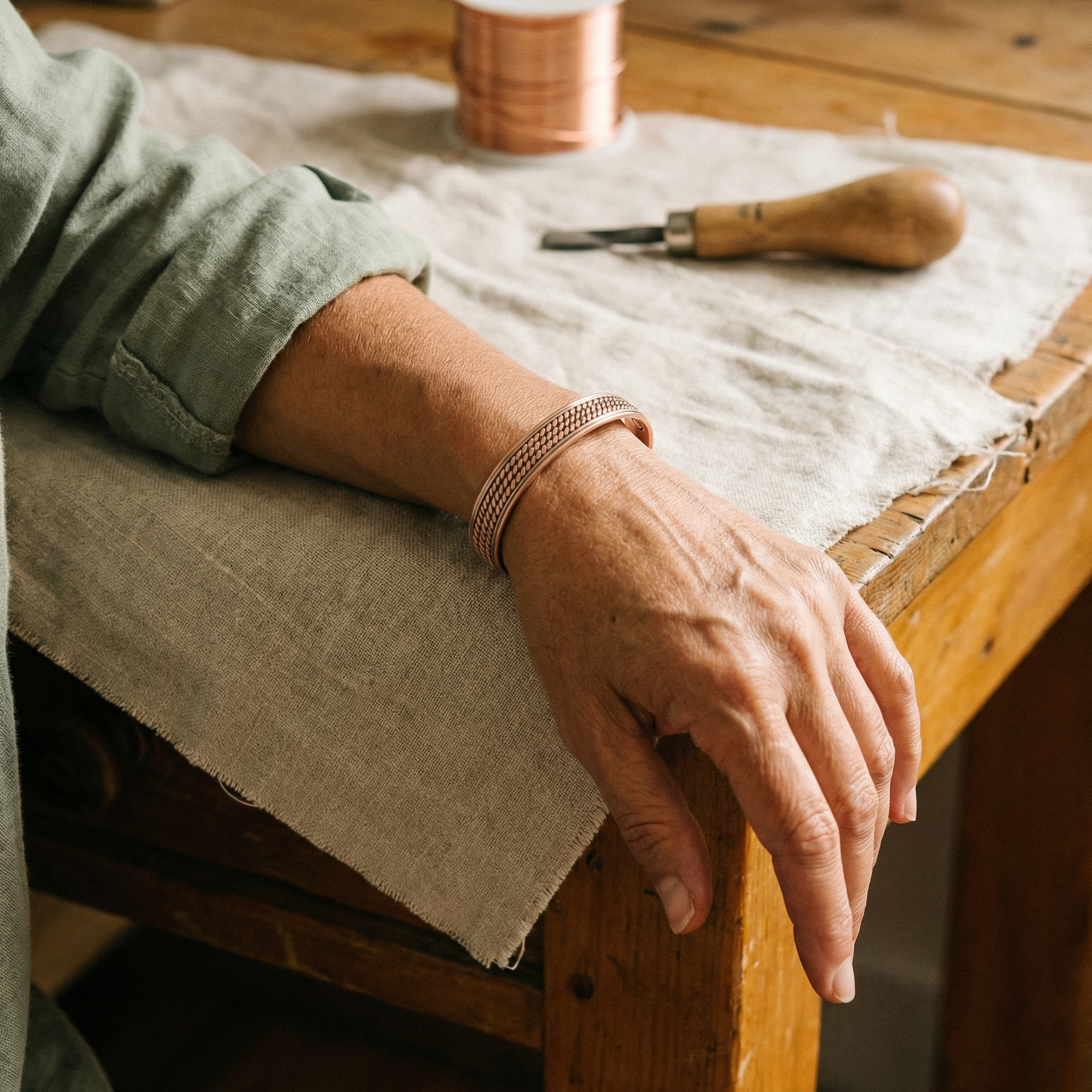 Rita's Wave Copper Bracelet
