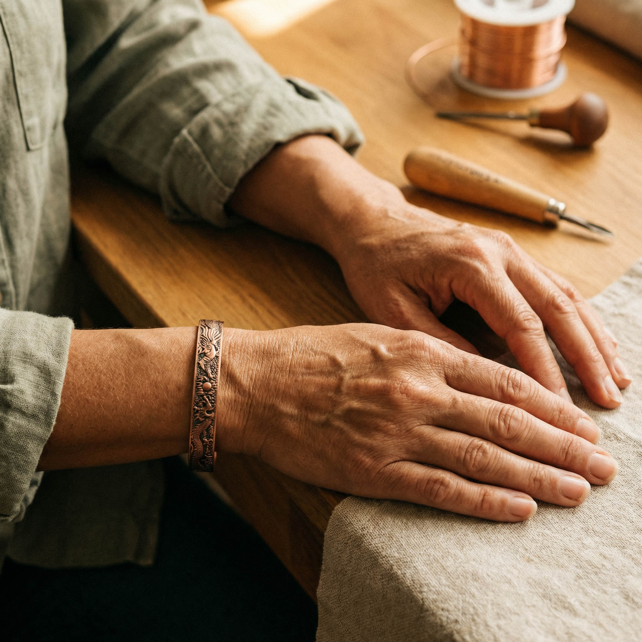 Rita's Loam Copper Bracelet