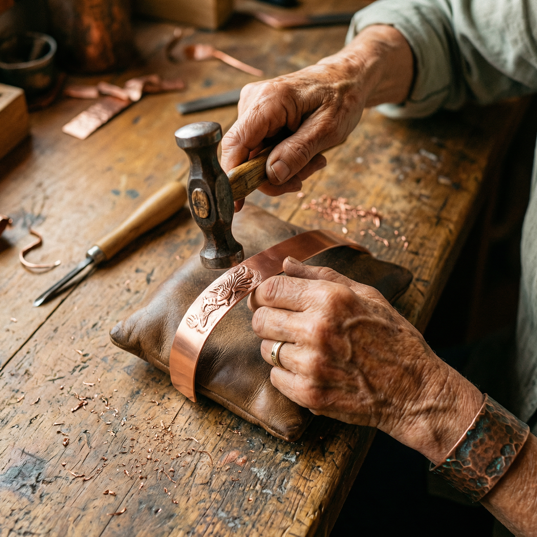 Rita's Loam Copper Bracelet