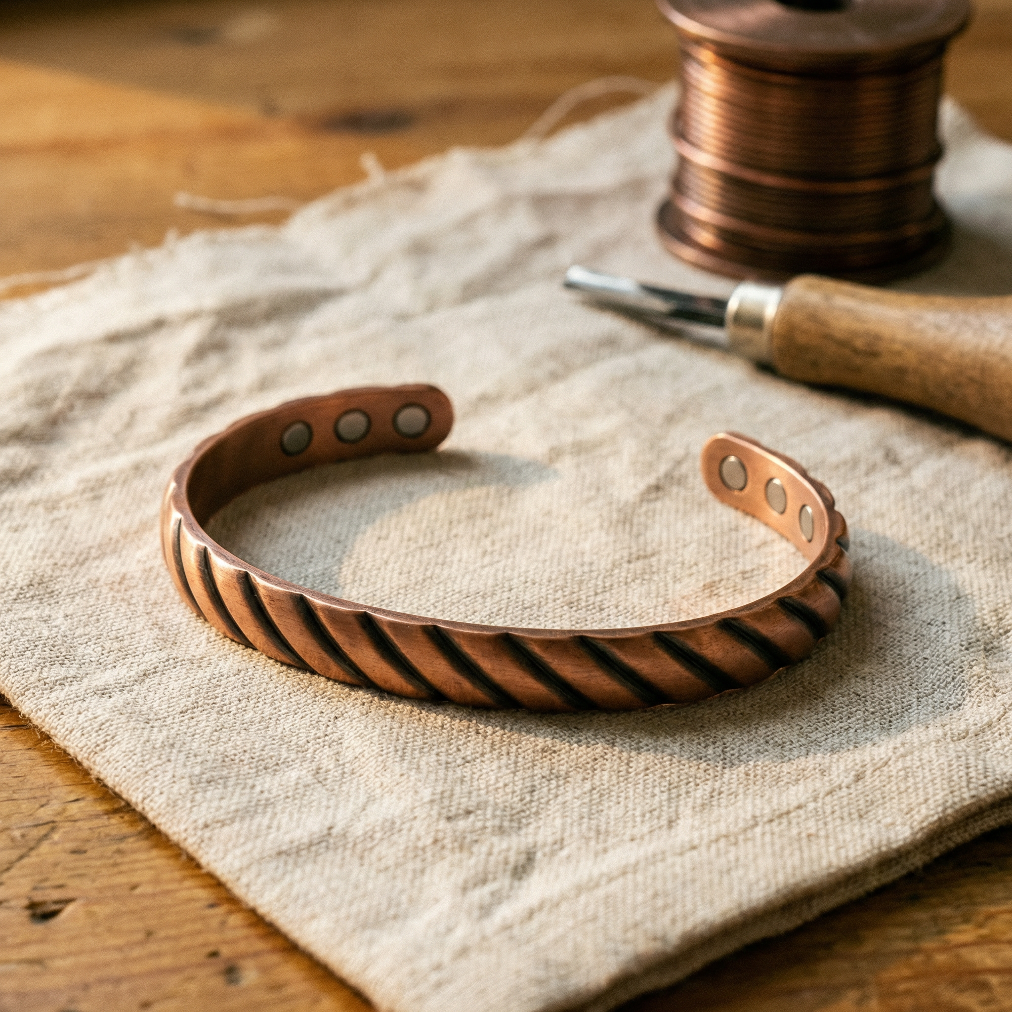 Rita's Thorn Copper Bracelet