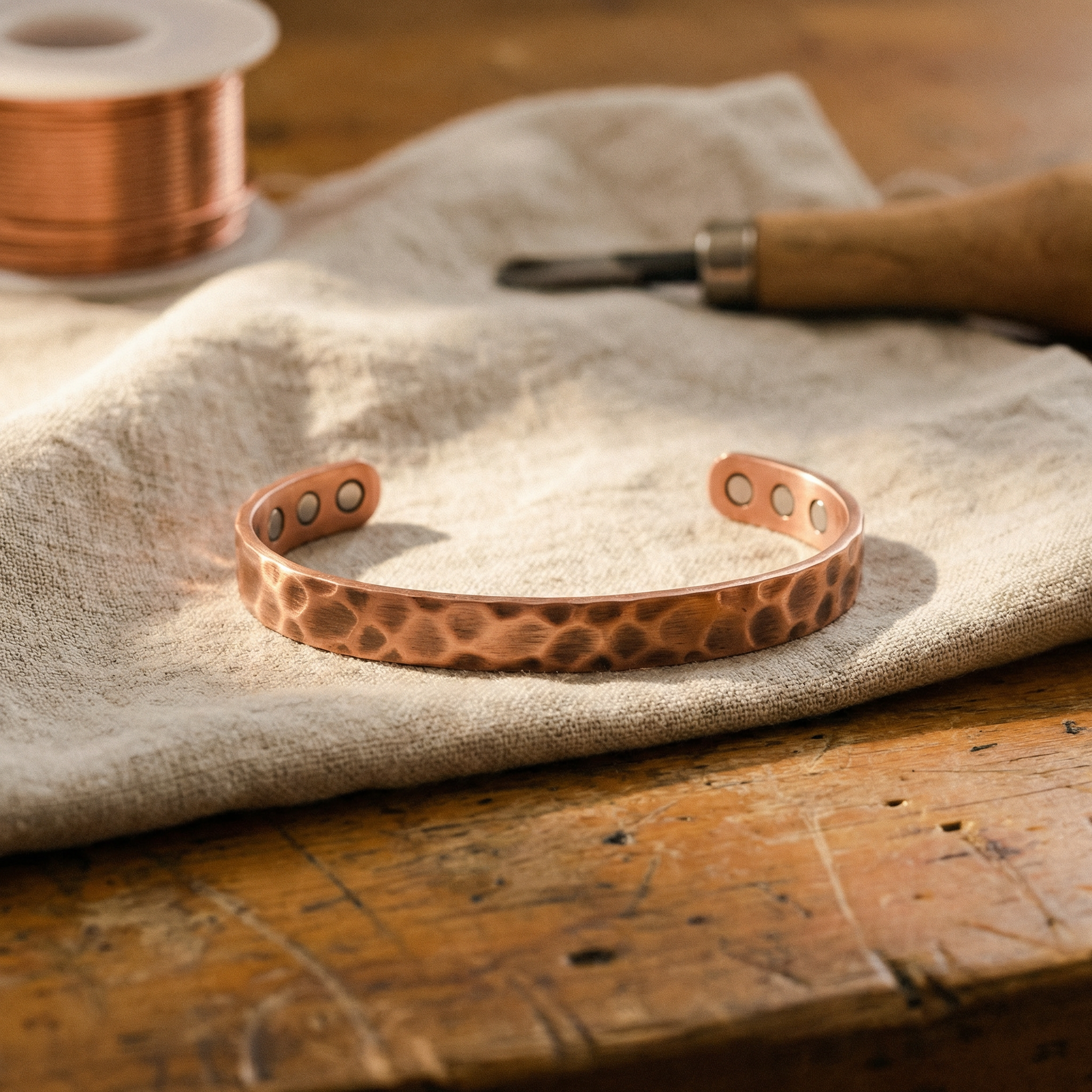 Rita's Furrow Copper Bracelet
