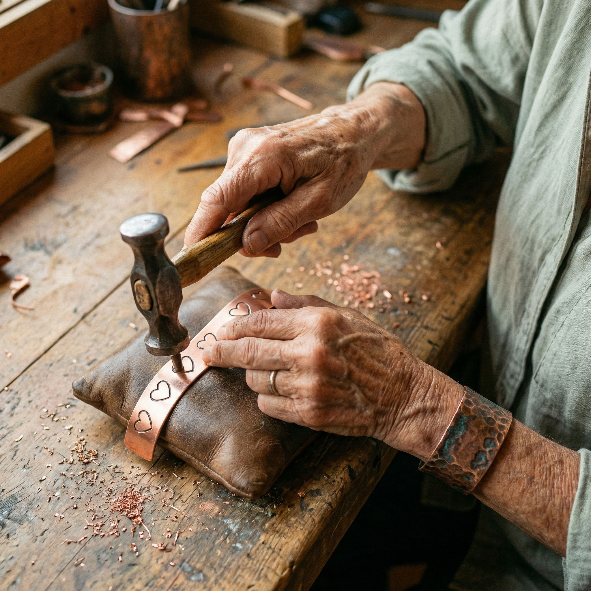 Rita's Hearth Copper Bracelet