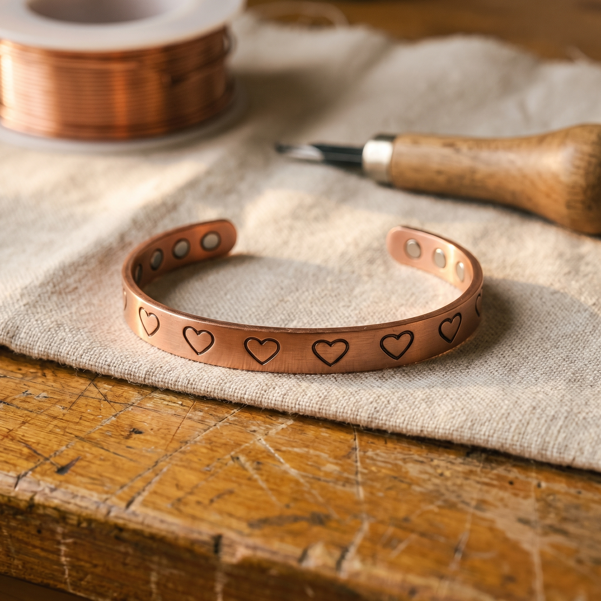 Rita's Hearth Copper Bracelet