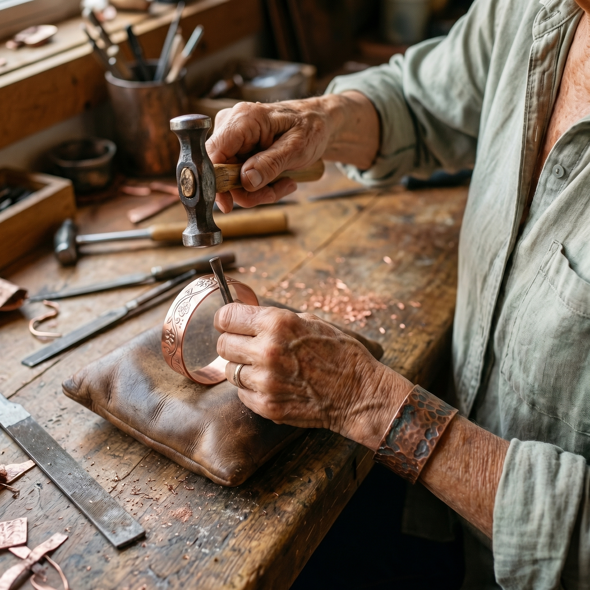 Rita's Knell Copper Bracelet