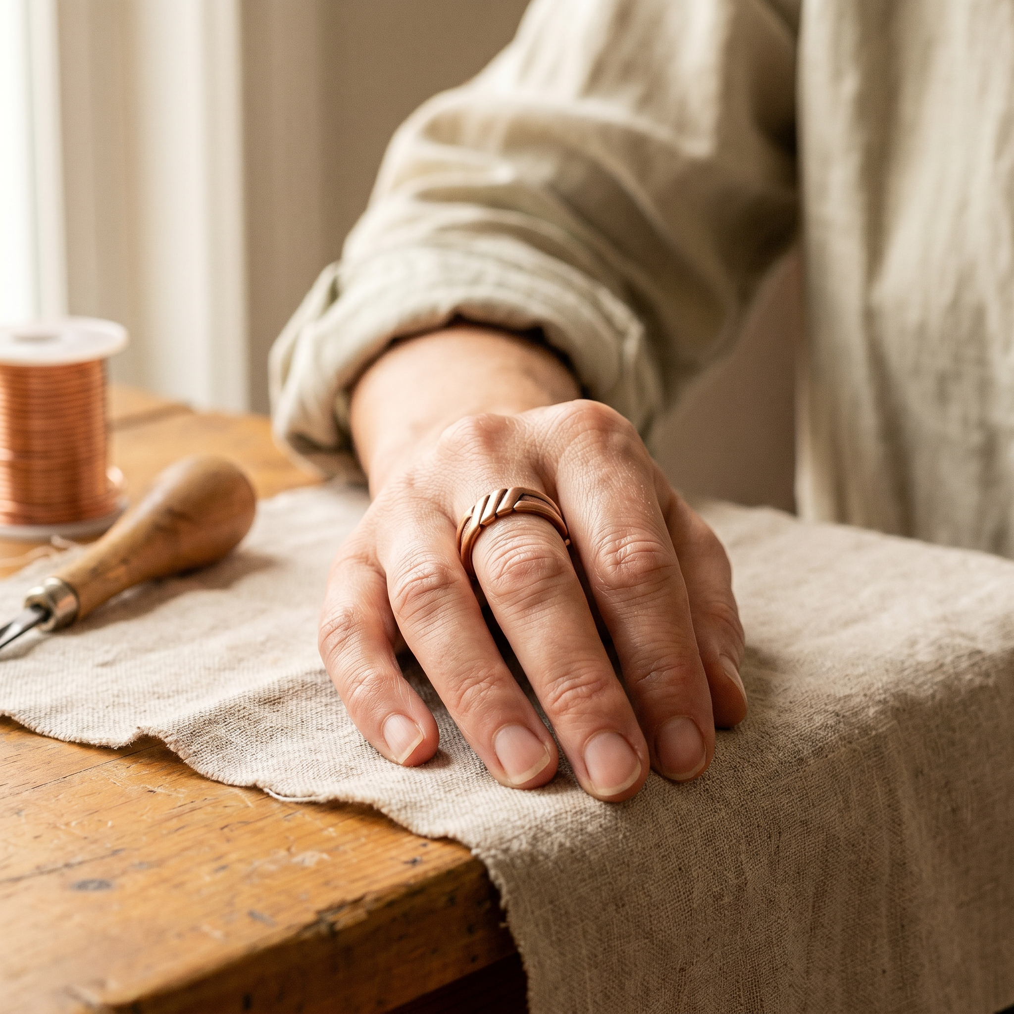 Rita's Peat Copper Ring