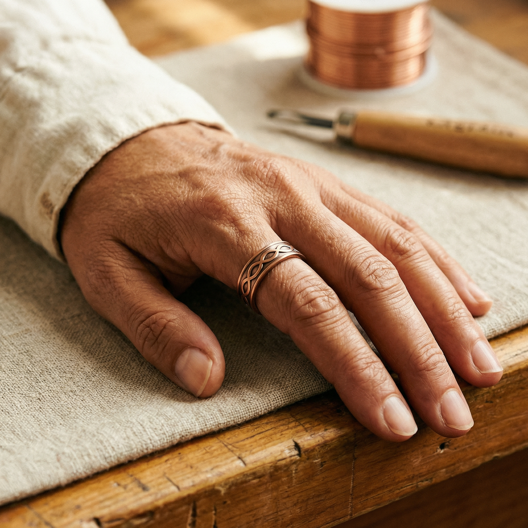 Rita's Char Copper Ring