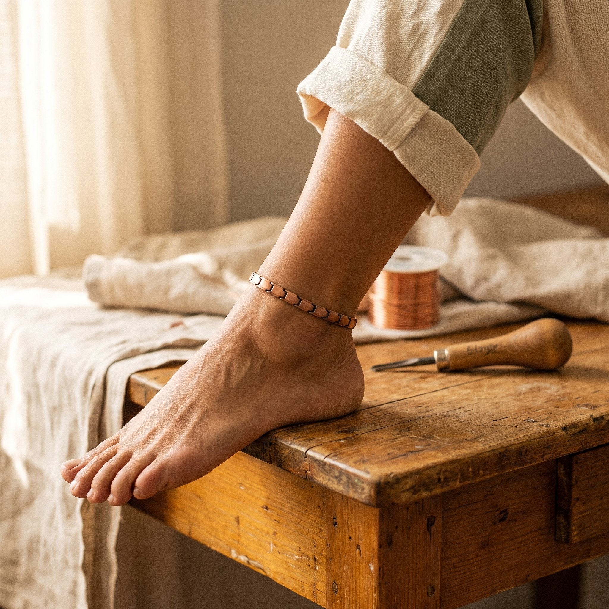 Rita's Shore Copper Anklet