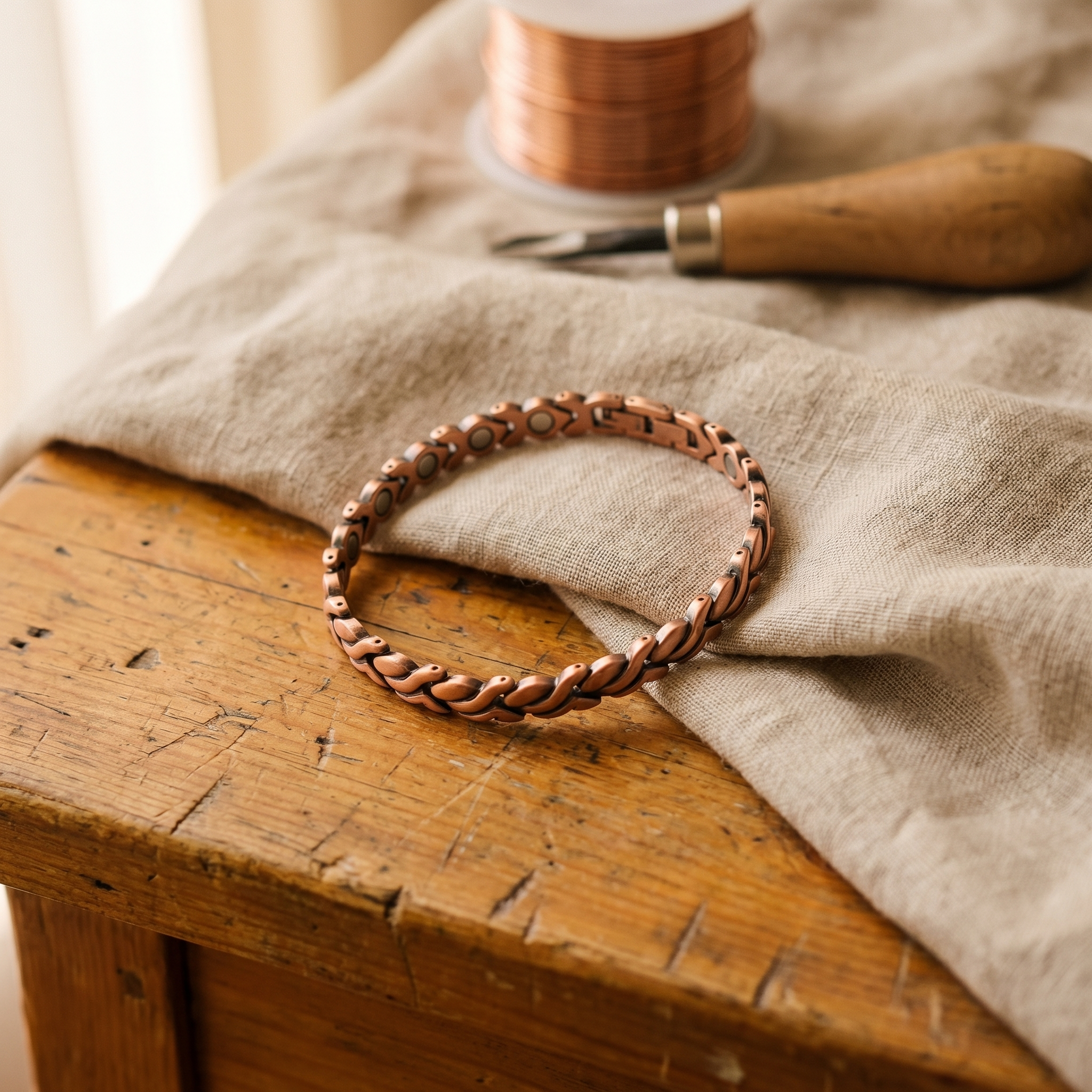 Rita's Dune Copper Anklet