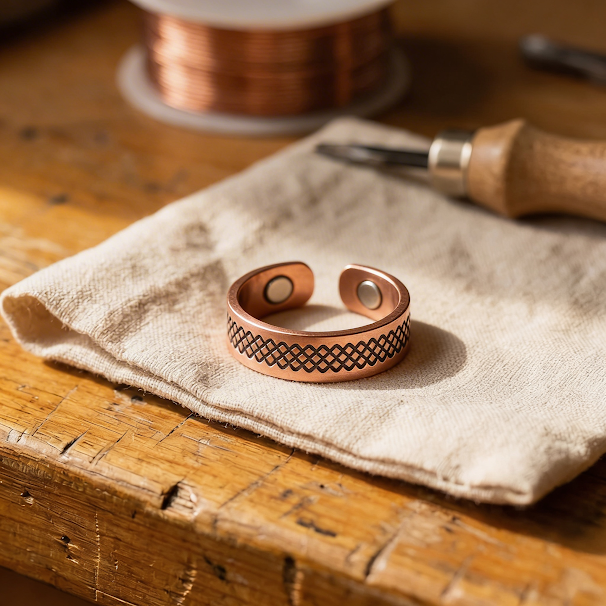 Rita's Grid Copper Ring