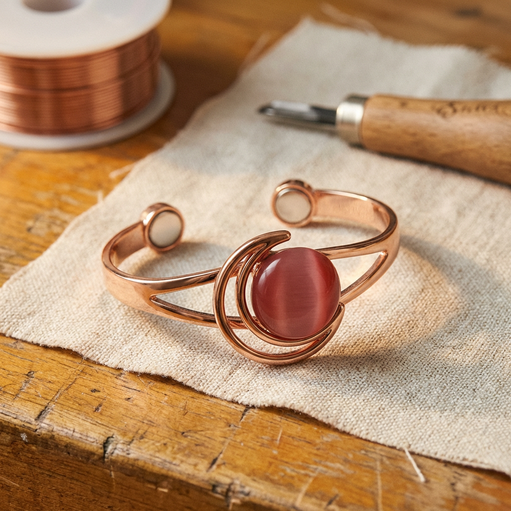 Rita's Sphere Pink Copper Bracelet