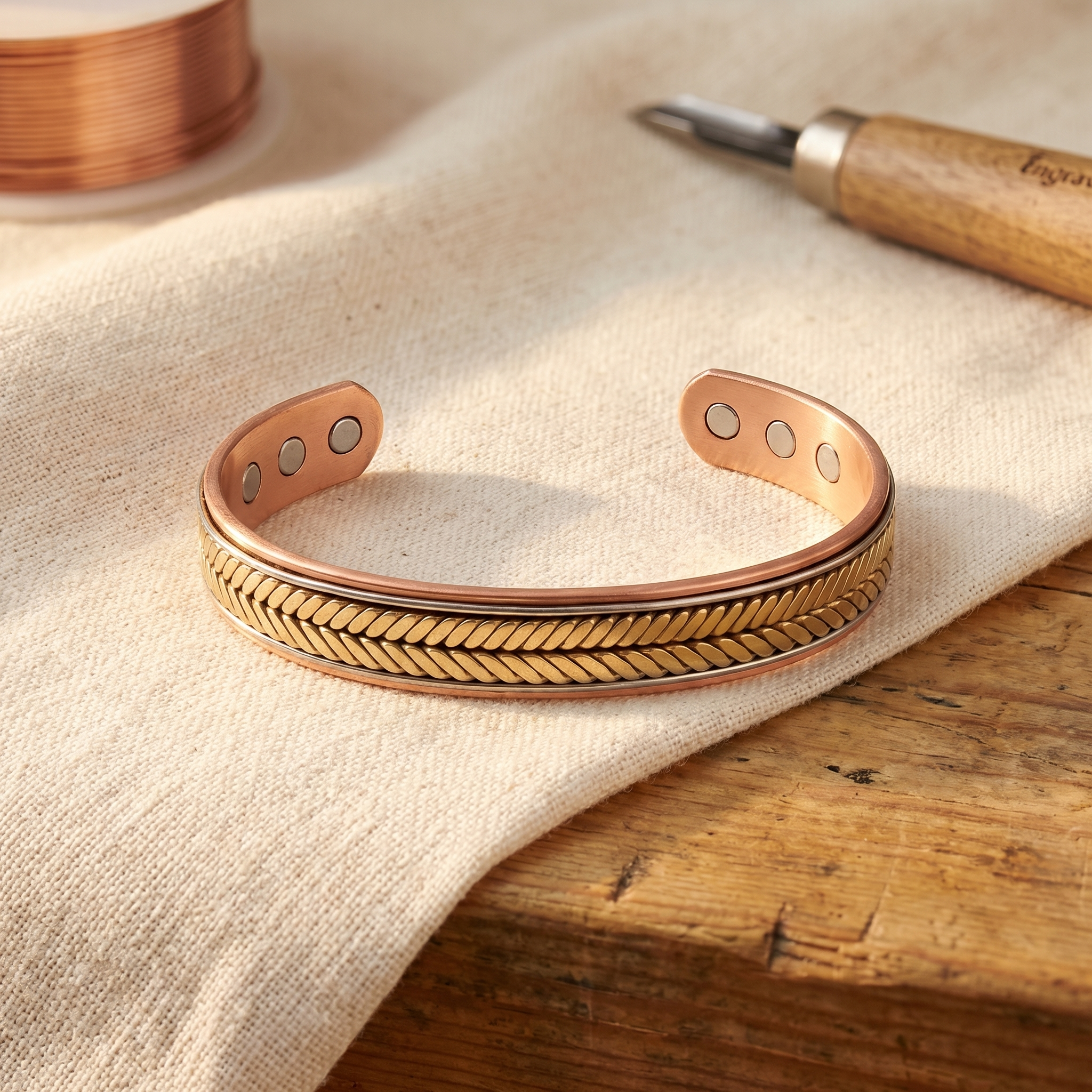 Rita's Harvest Copper Bracelet