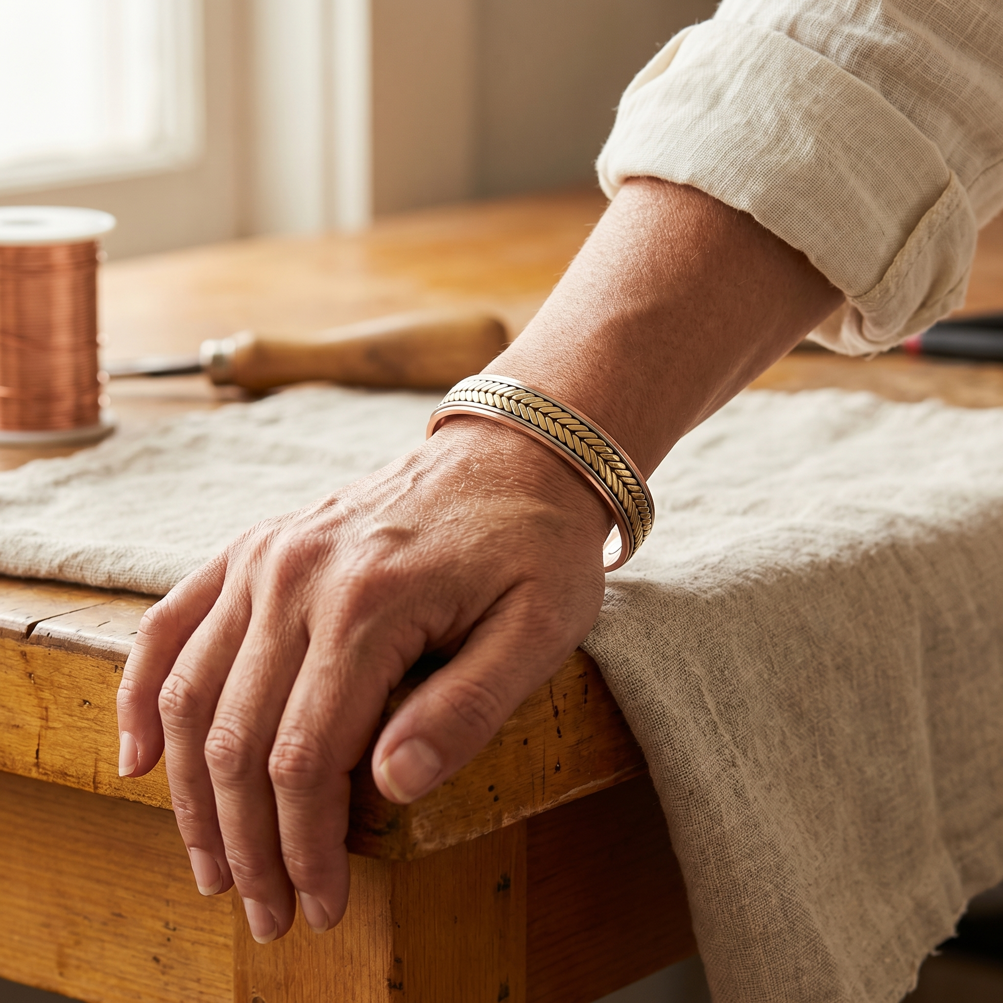 Rita's Harvest Copper Bracelet