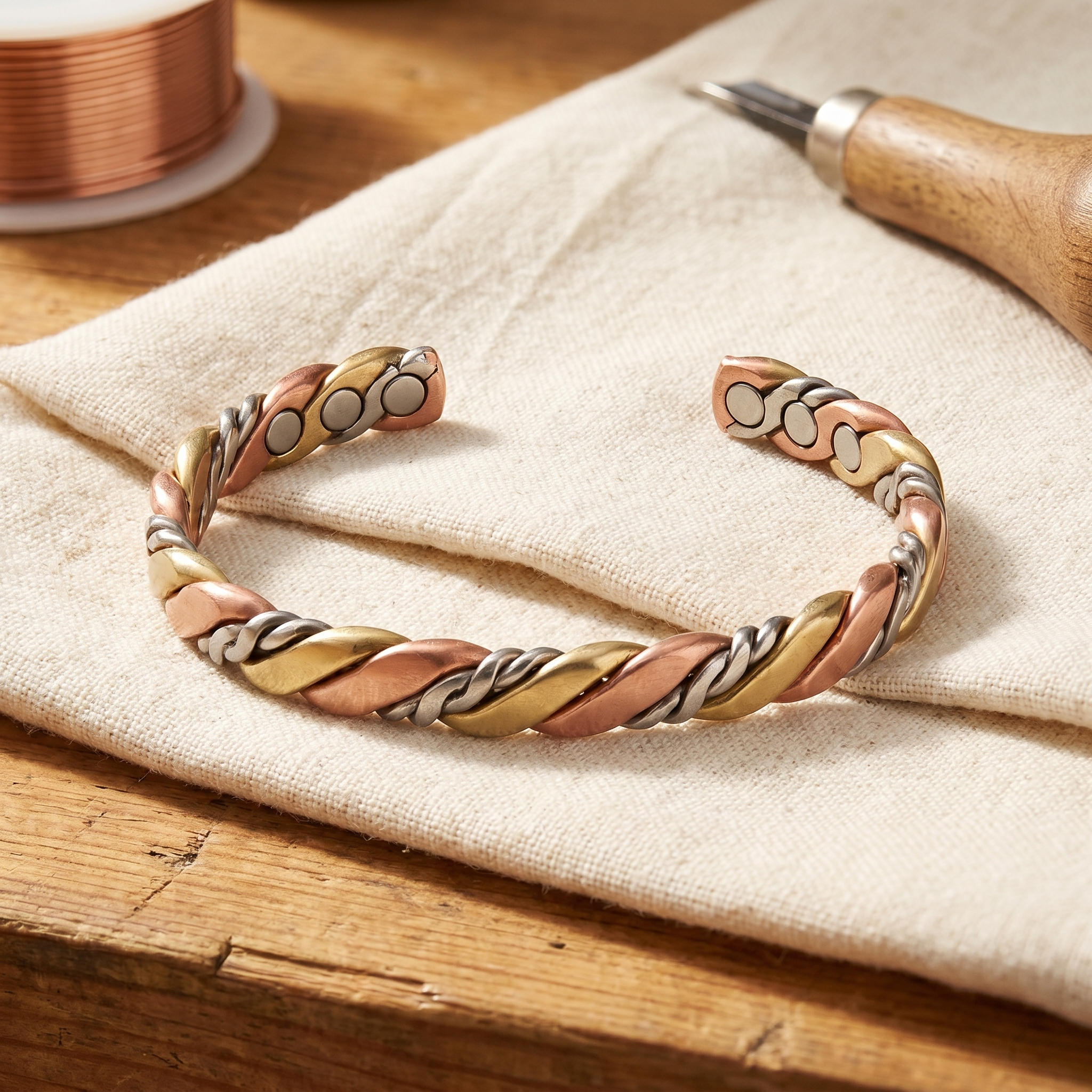 Rita's Stone Copper Bracelet