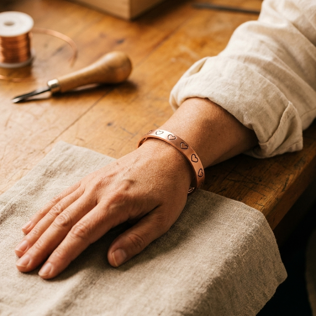 Rita's Hearth Copper Bracelet