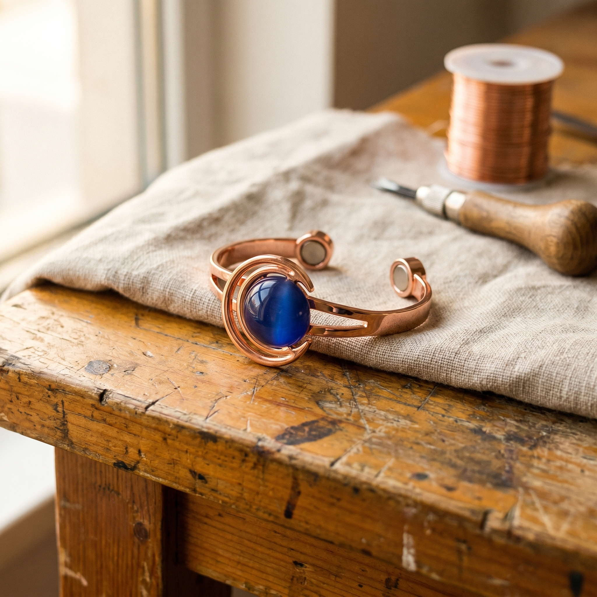 Rita's Sphere Copper Bracelet
