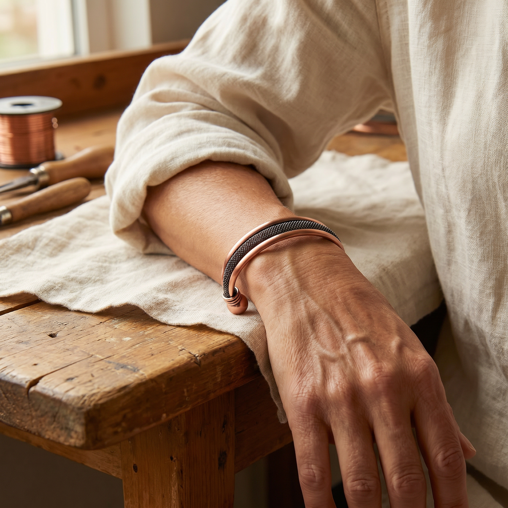 Rita's Cairn Copper Bracelet