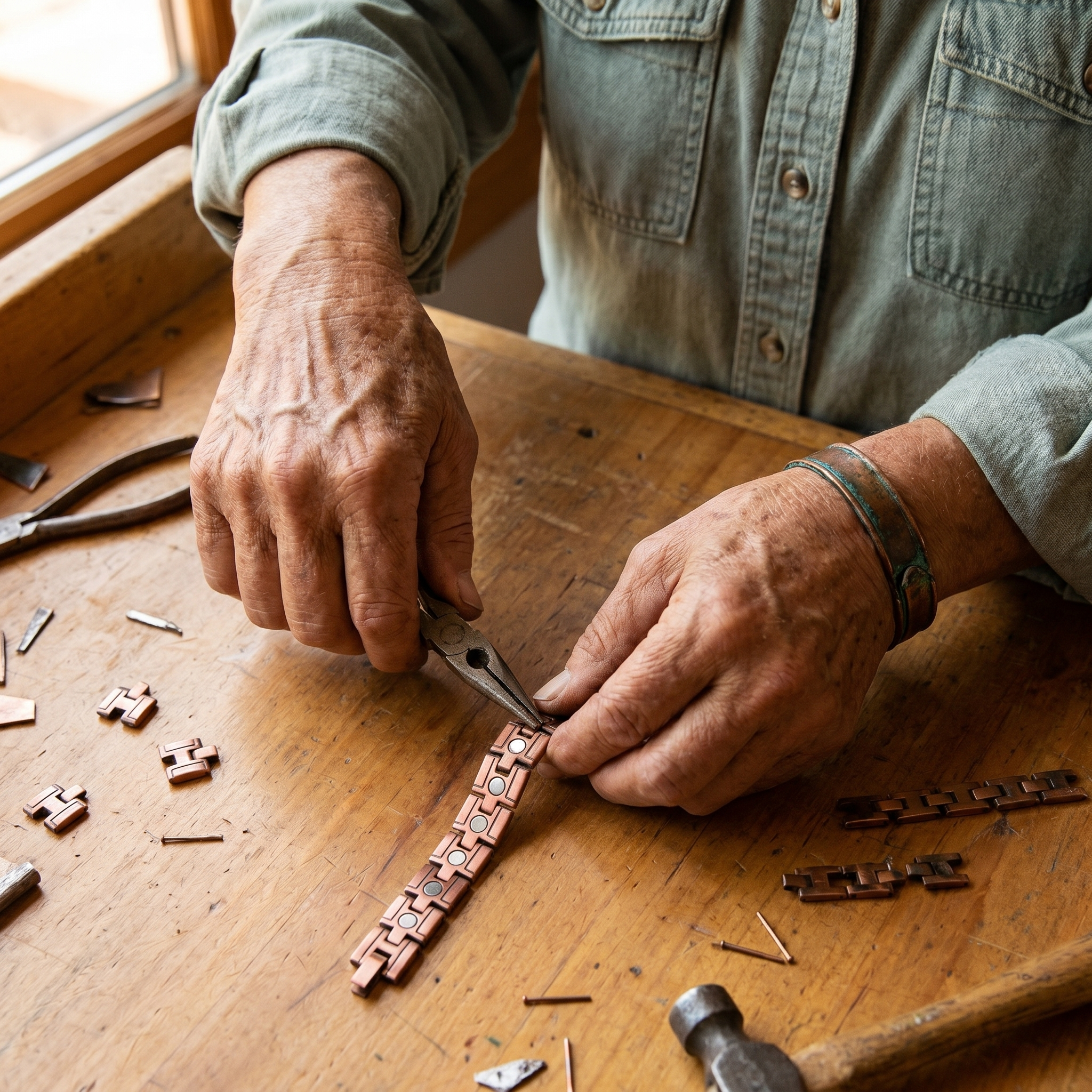 Rita's Gorse Men's Copper Bracelet