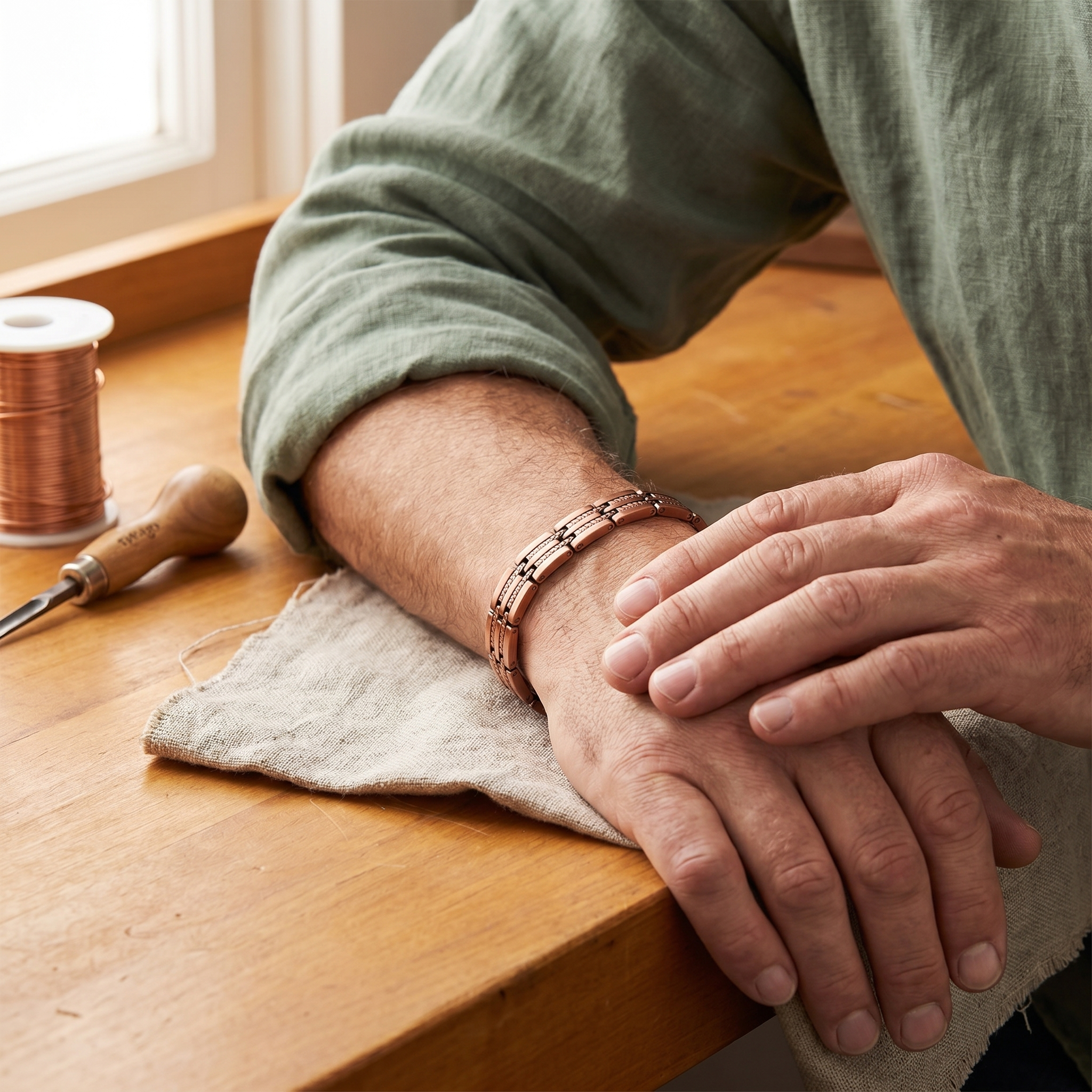 Rita's Pike Men's Copper Bracelet