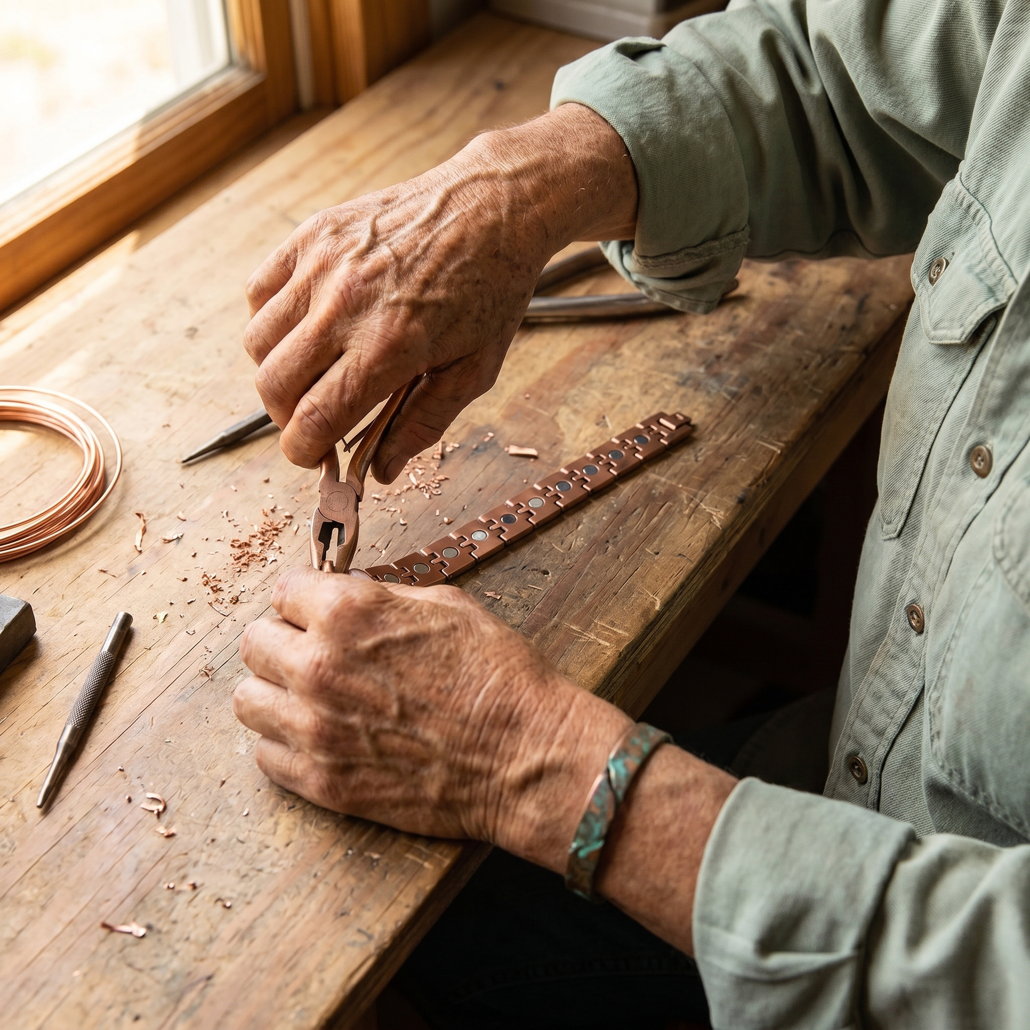Rita's Pike Men's Copper Bracelet