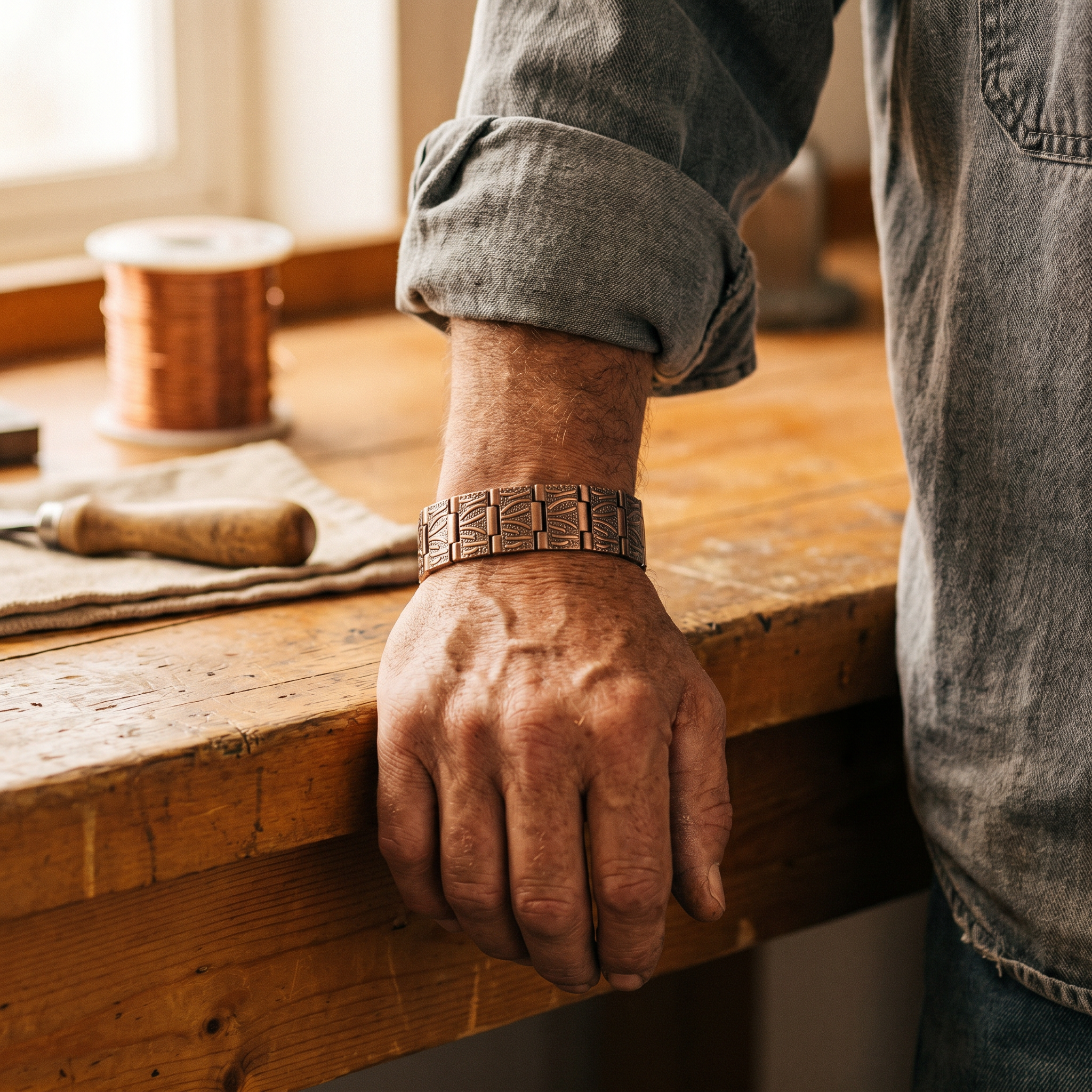 Rita's Grit Men's Copper Bracelet