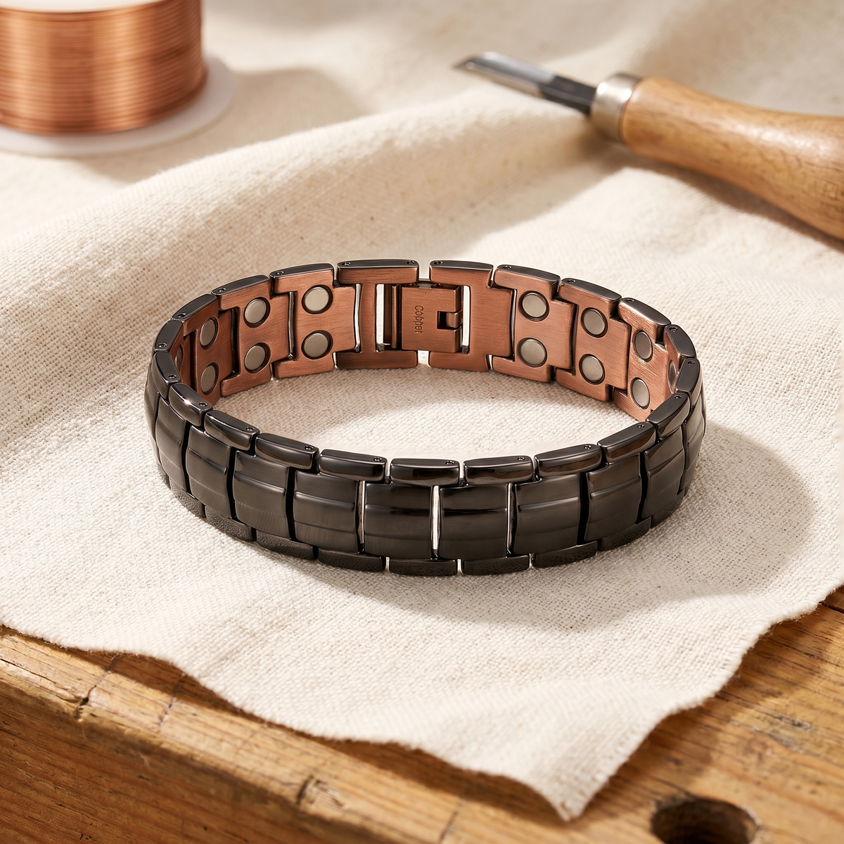 Rita's Ochre Men's Copper Bracelet