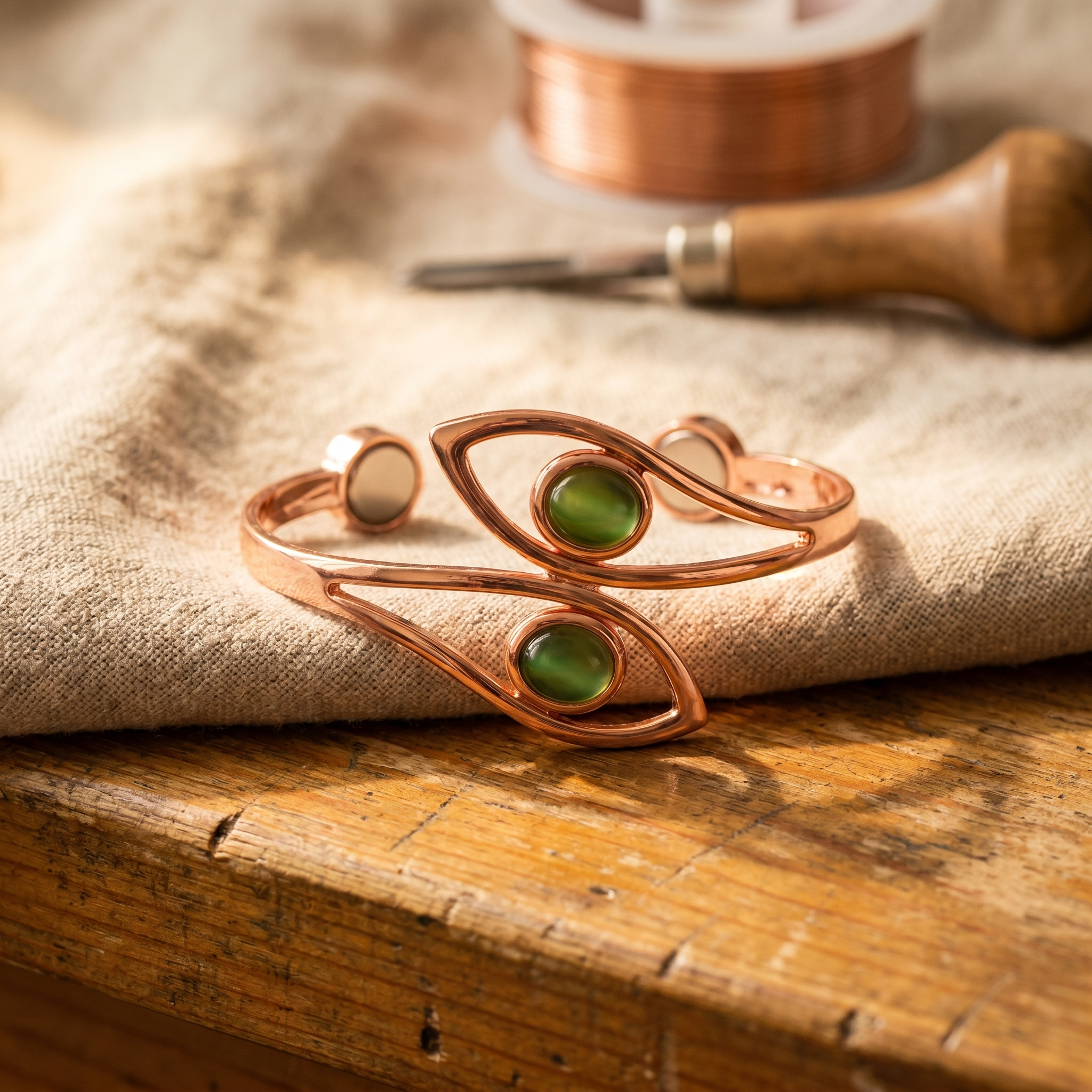 Rita's Opal Copper Bracelet