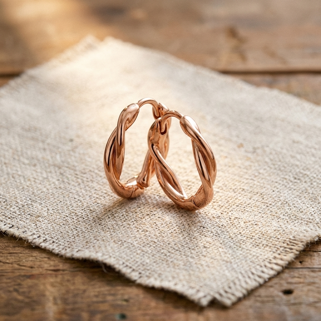 Rita's Wren Copper Hoop Earrings