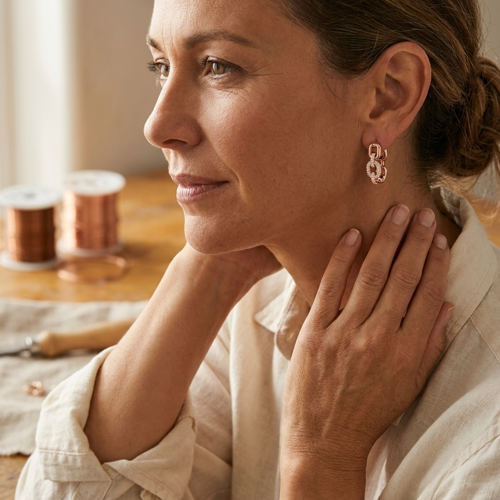 Rita's Tor Copper Earrings