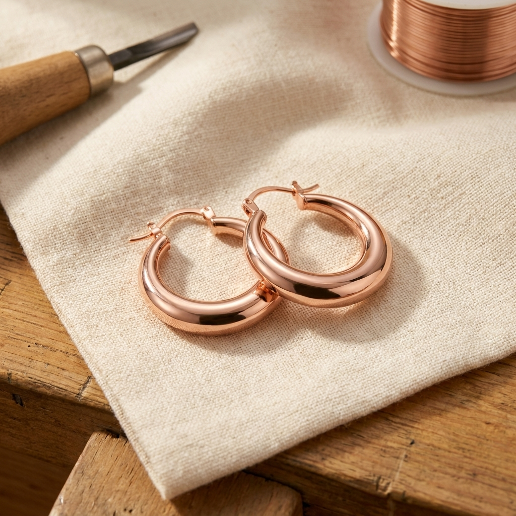 Rita's Marl Copper Earrings