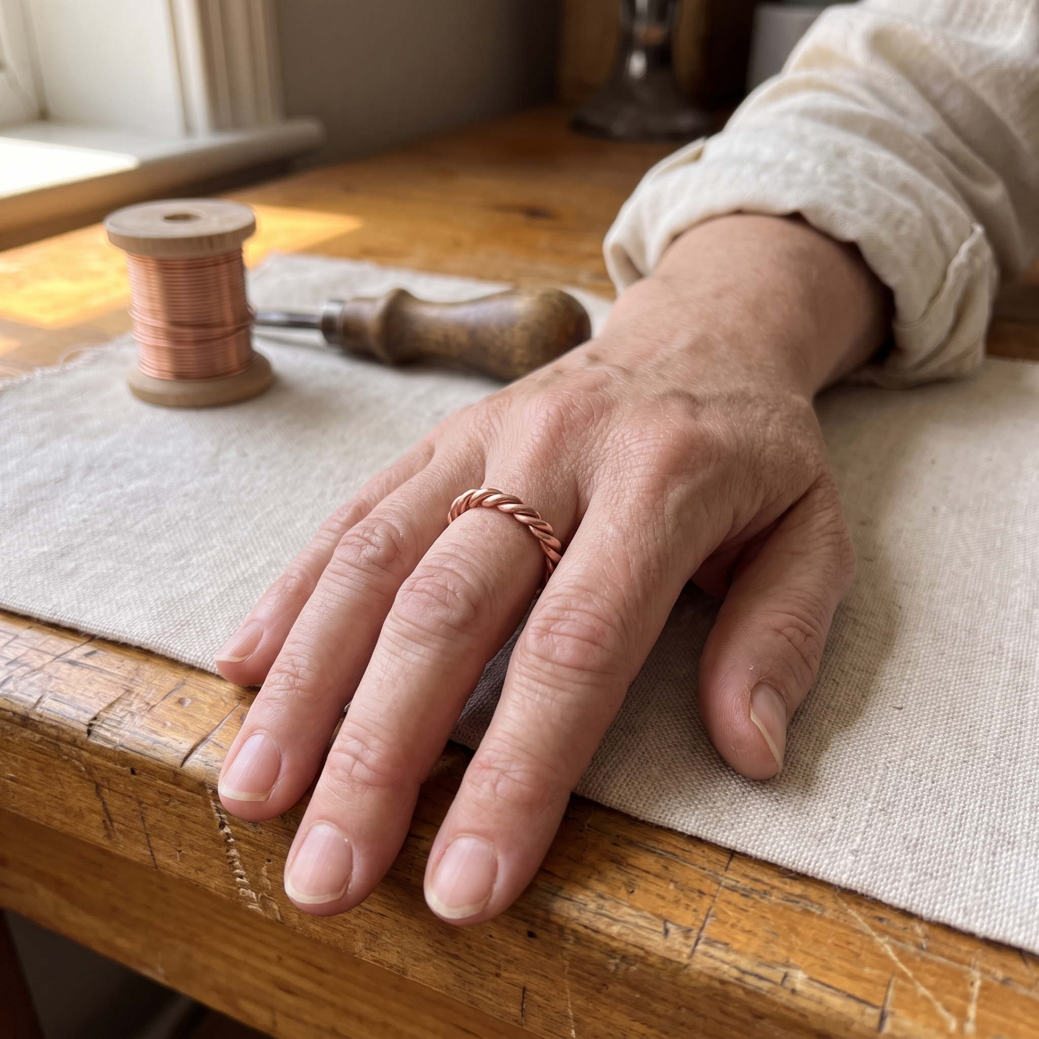 Rita's Copper Tensor Ring