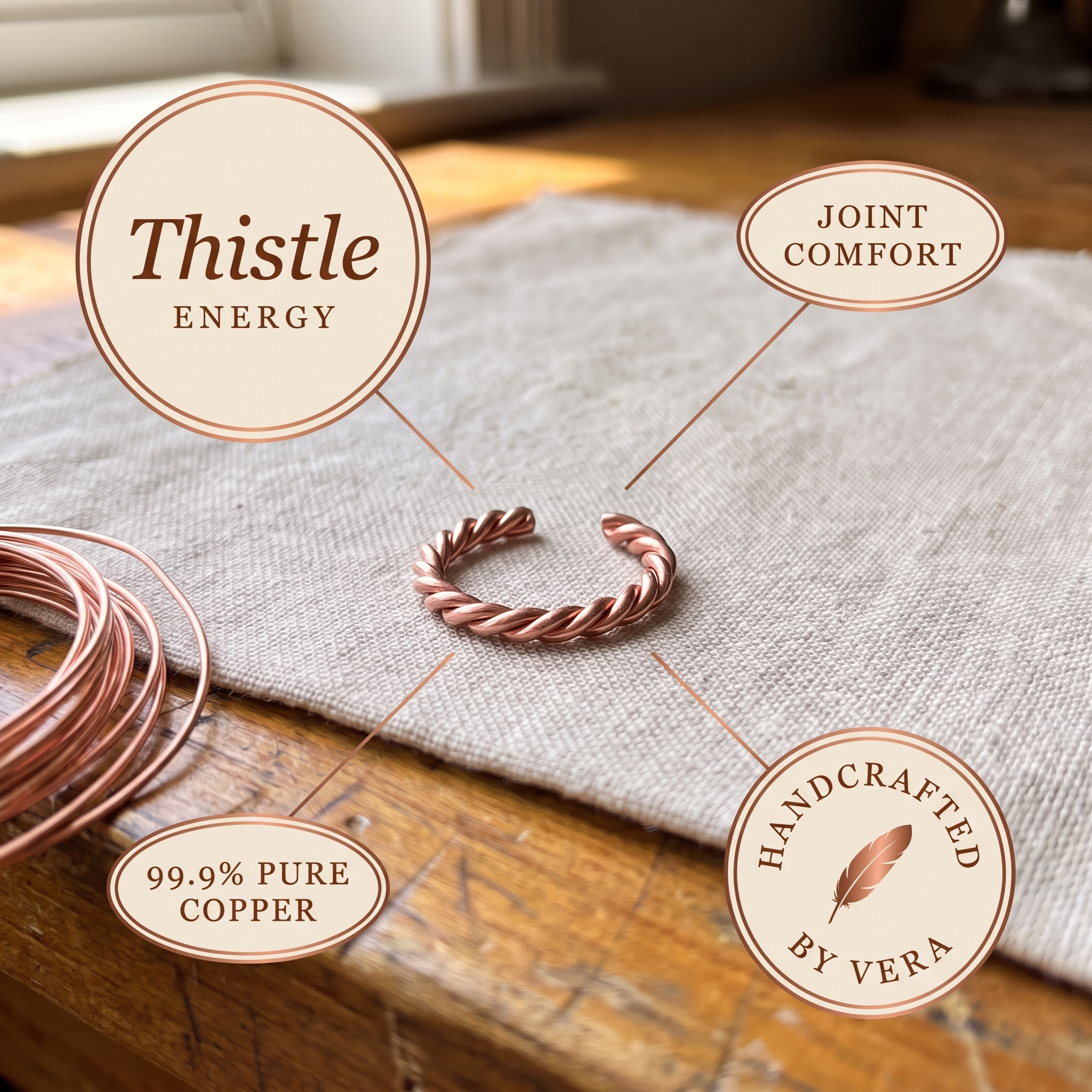 Rita's Copper Tensor Ring