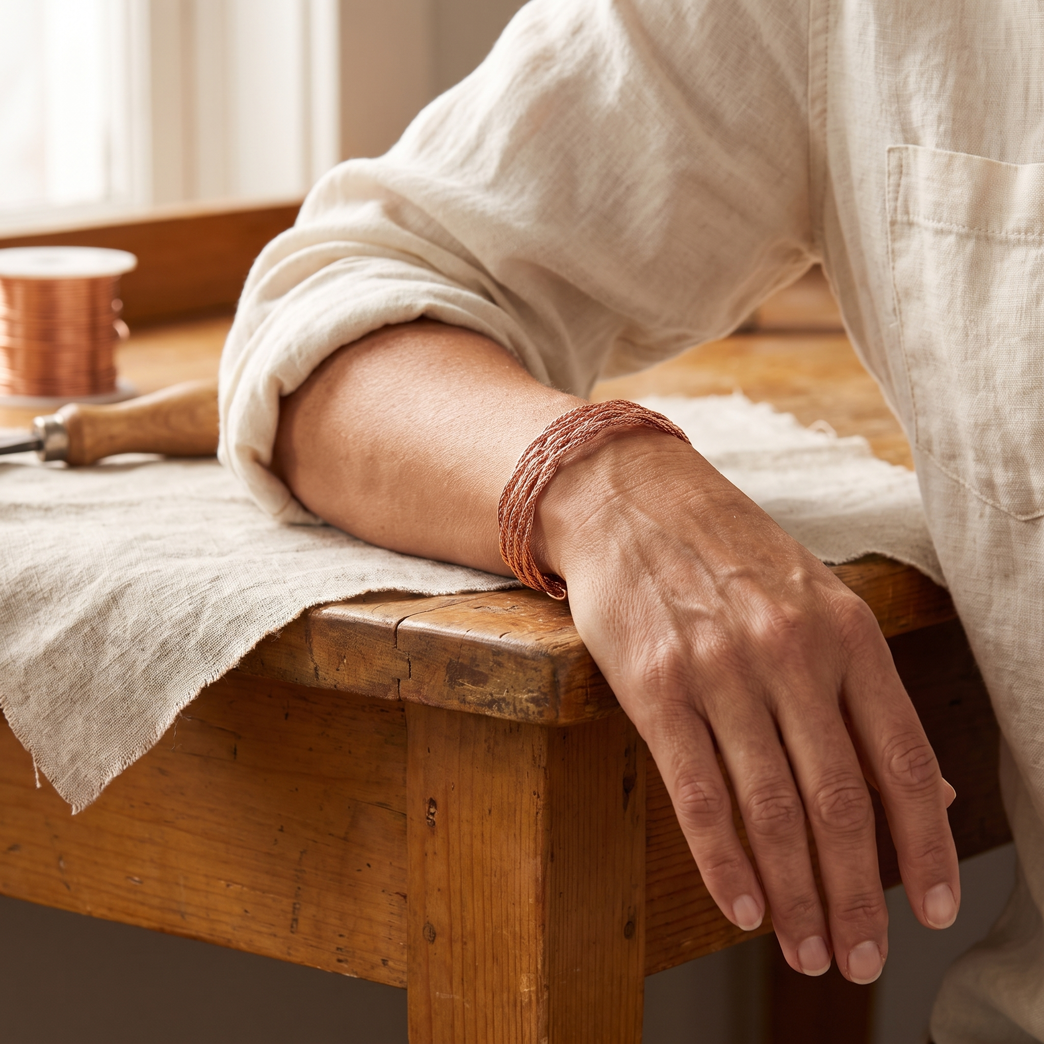 Rita's Elk Copper Bracelet