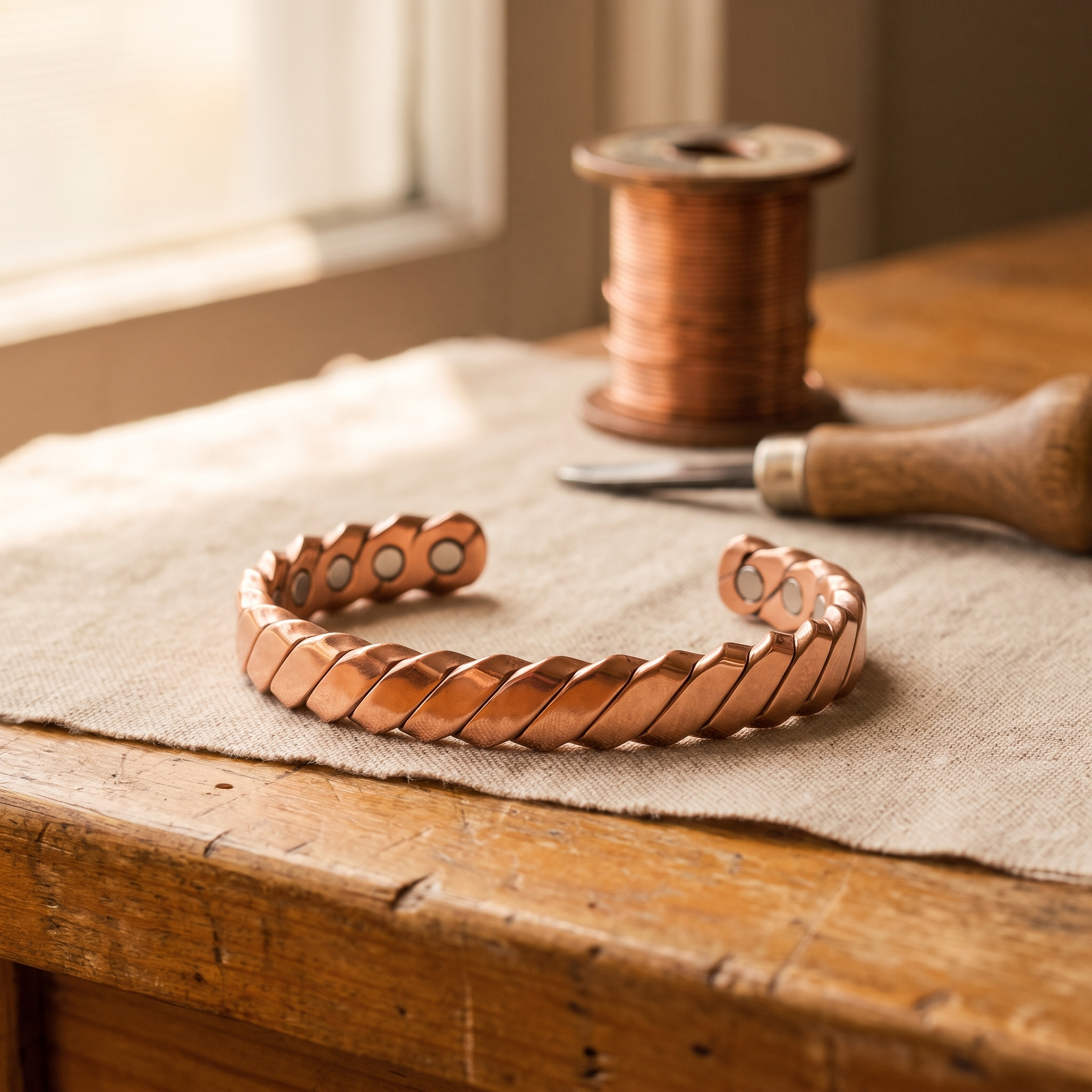 Rita's Moss Copper Bracelet