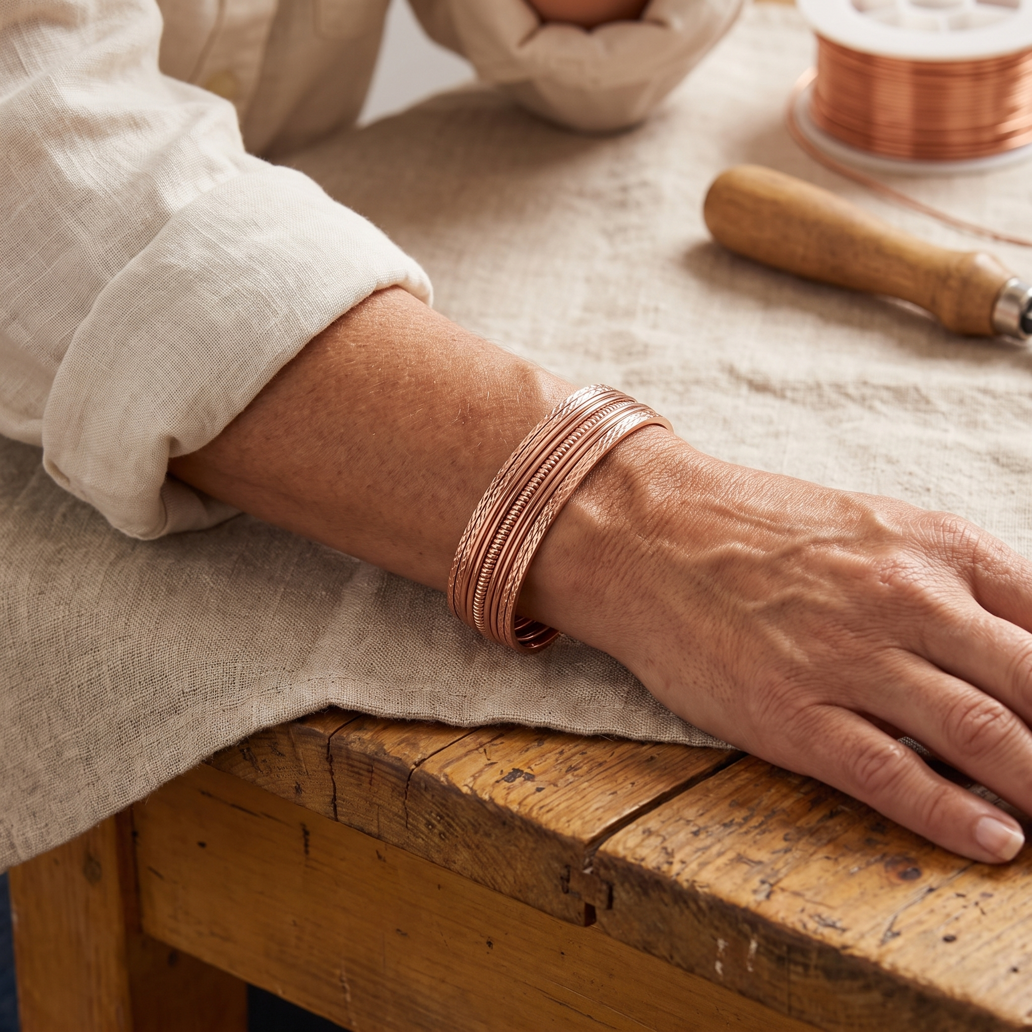Rita's Bracken Copper Bracelet
