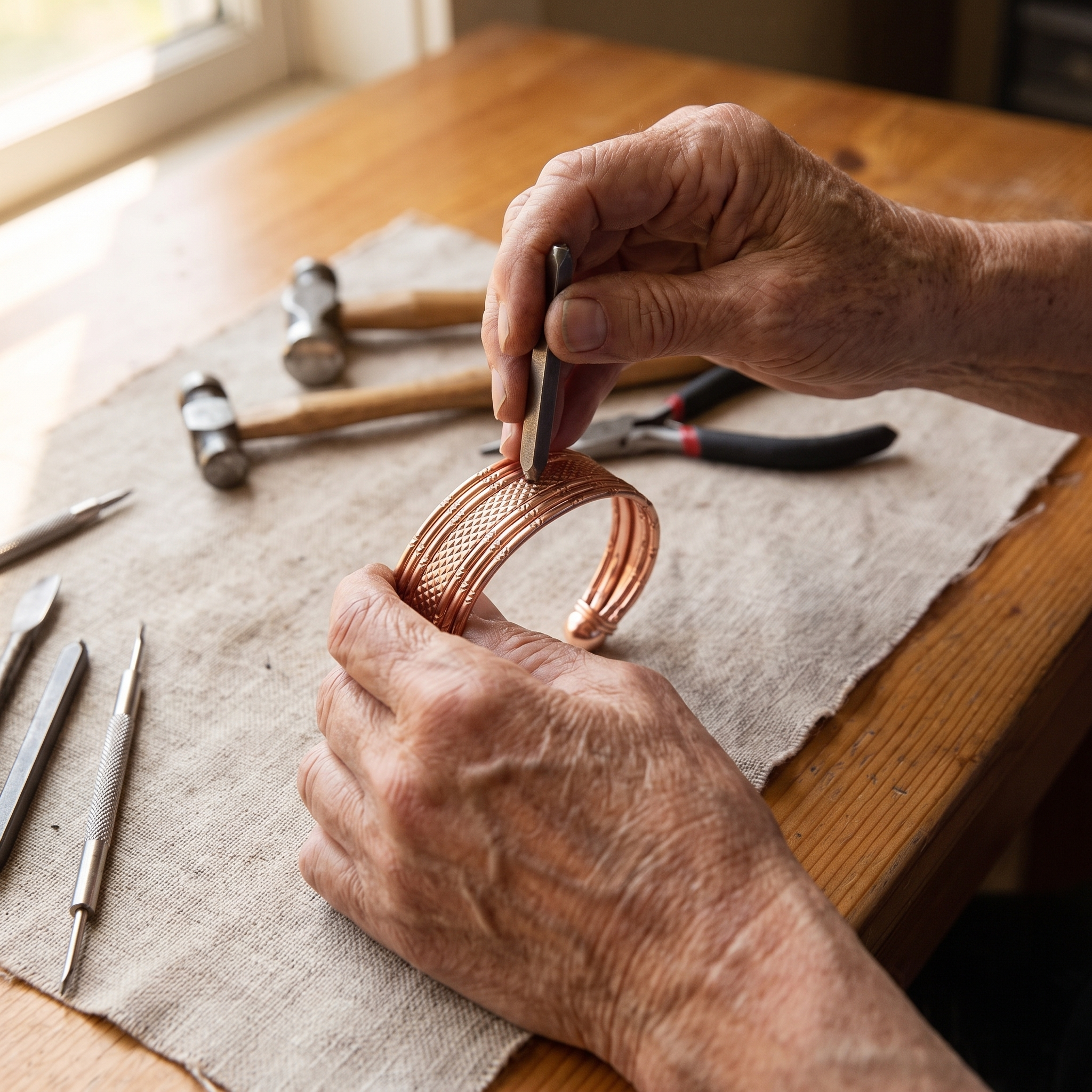 Rita's Bracken Copper Bracelet